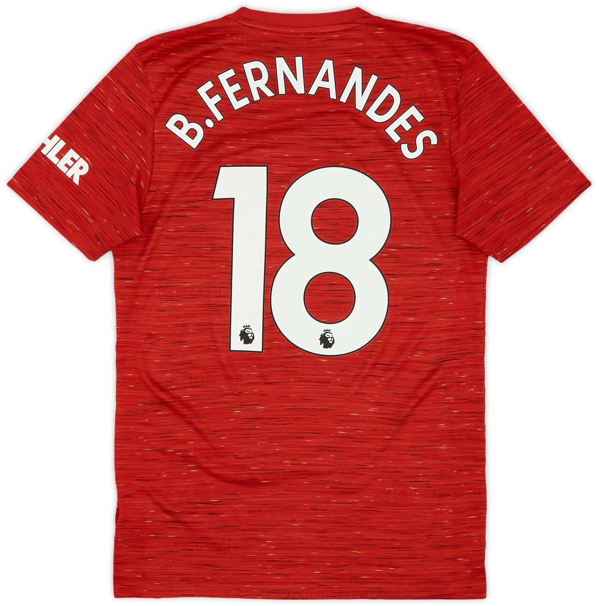 adidas 2020-21 Manchester United Home Shirt B.Fernandes #18 - 10/10 - (S)