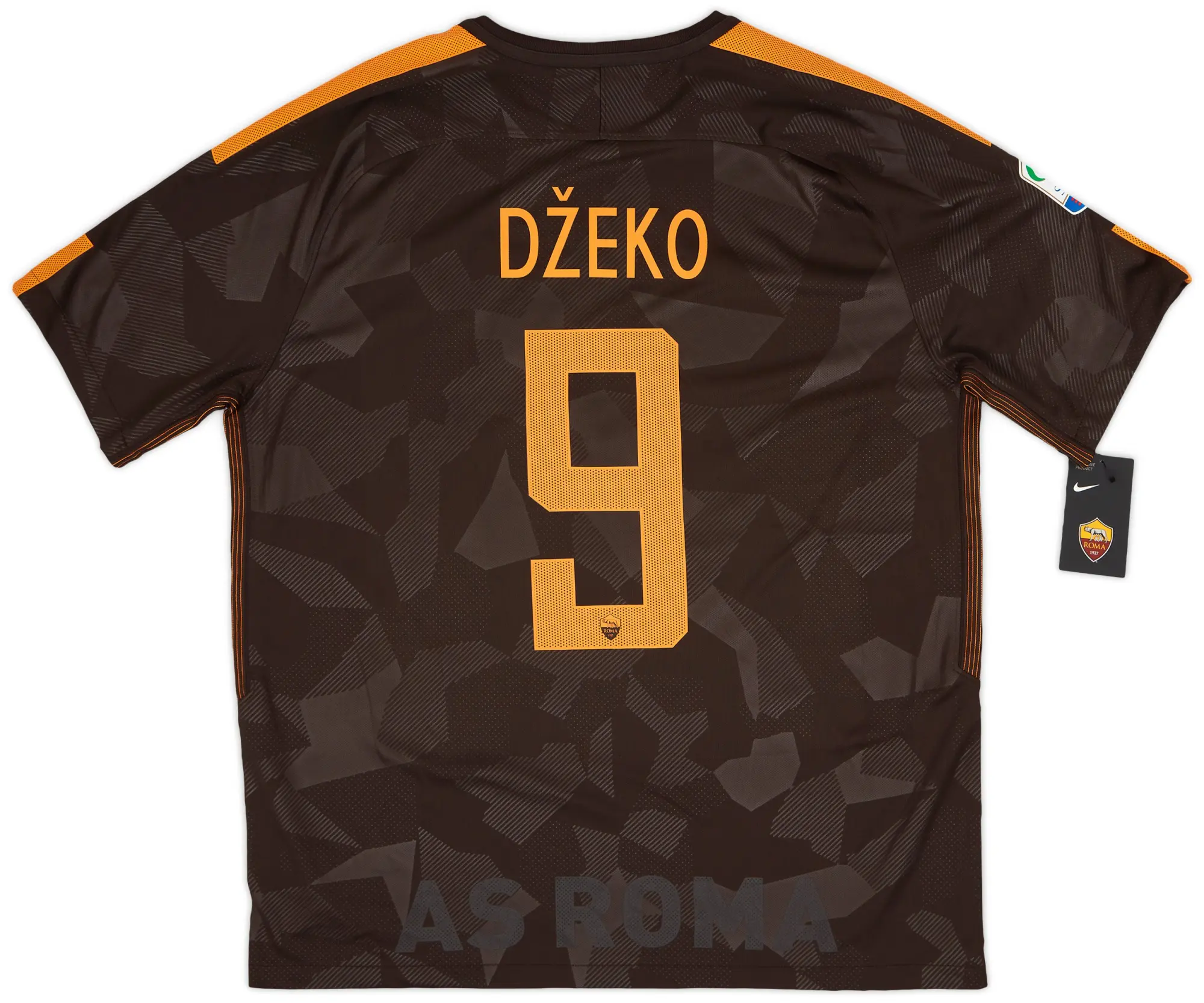 Nike 2017-18 Roma Third Shirt Dzeko #9 (XL)