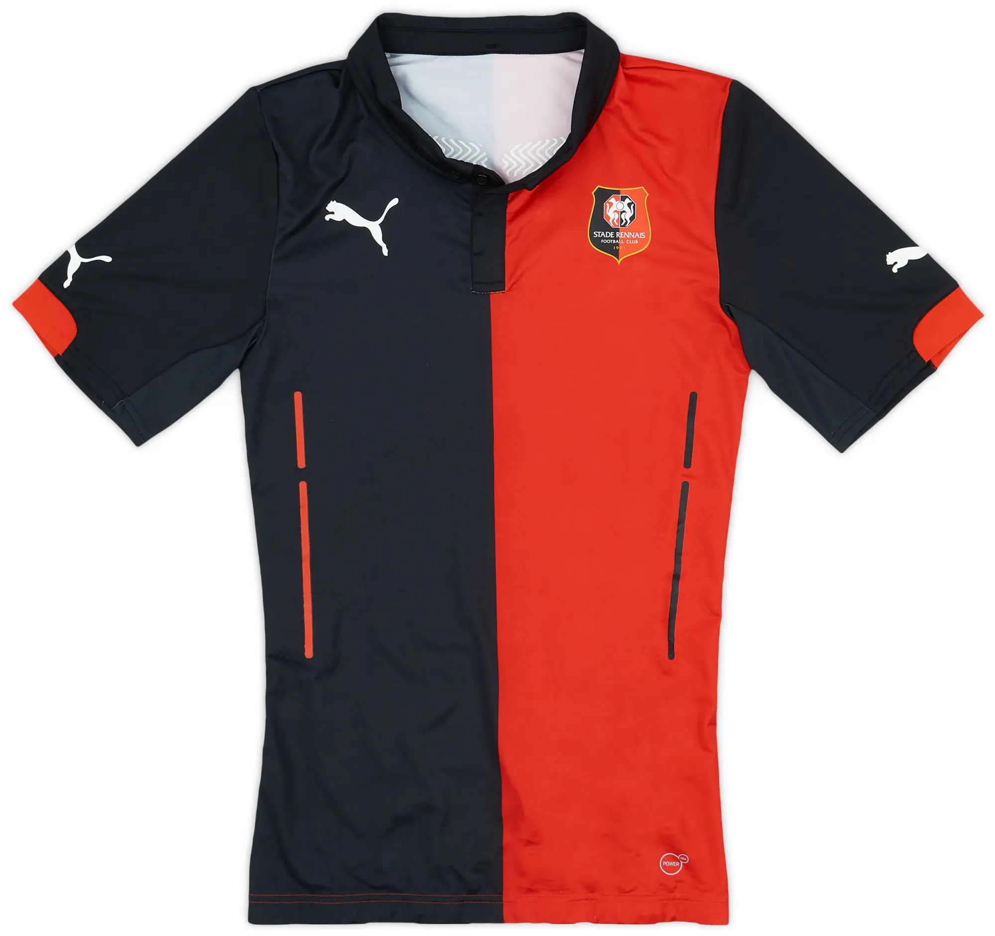 Puma 2014-15 Stade Rennais Authentic (ACTV Fit) Home Shirt - 9/10 - (M)