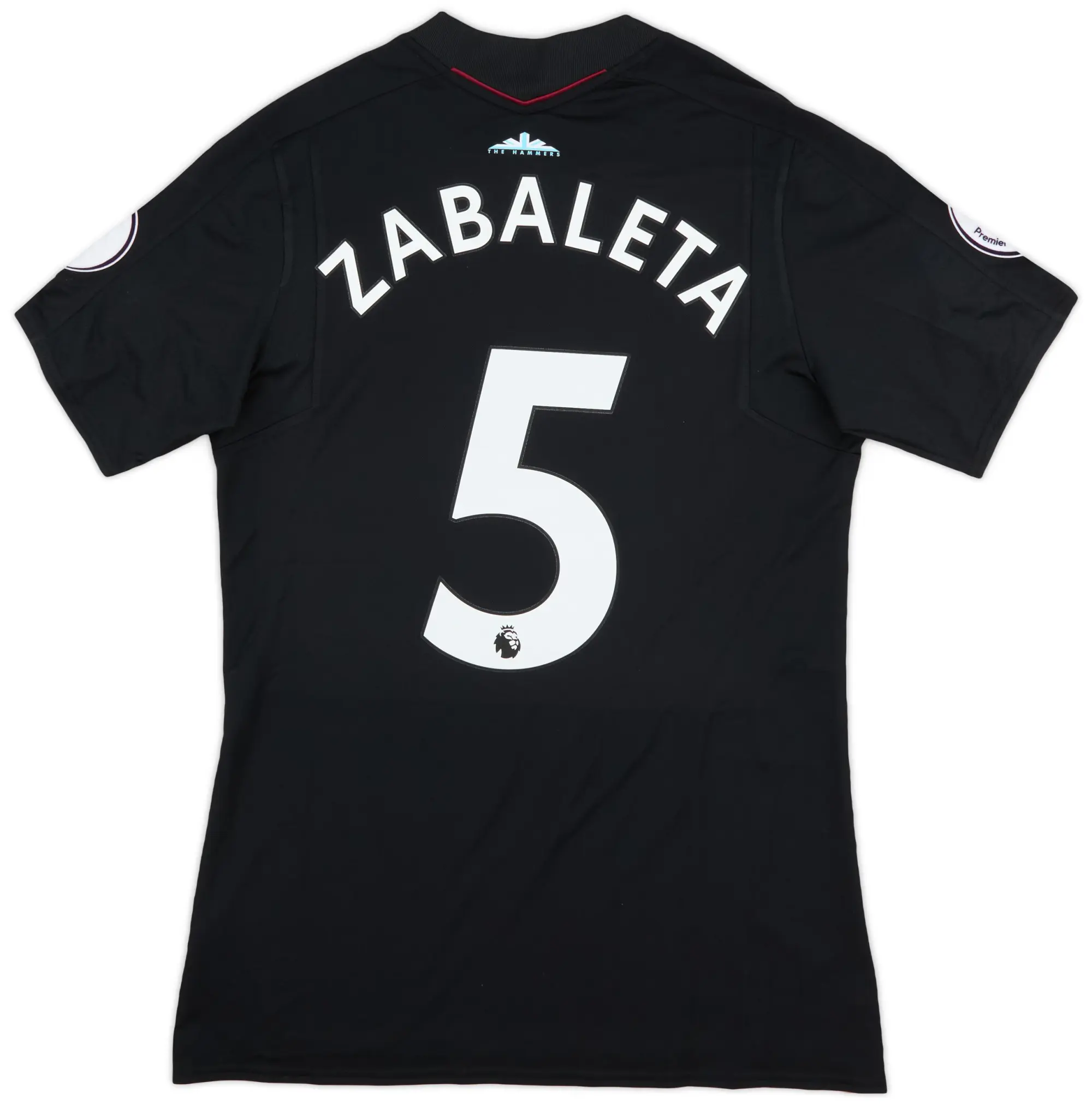 Umbro 2017-18 West Ham Match Issue Away Shirt Zabaleta #5