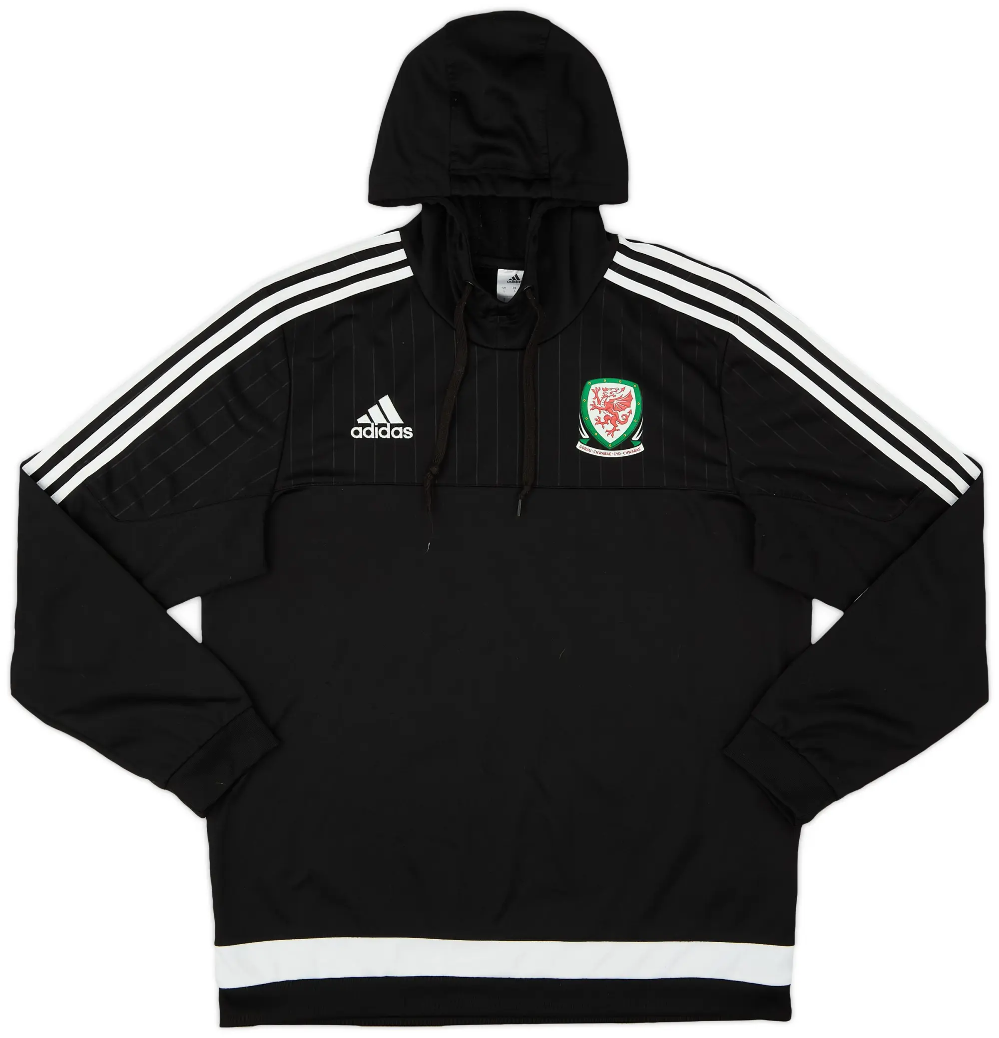 2016-17 Wales adidas Hooded Sweat Top - 8/10 - (L)