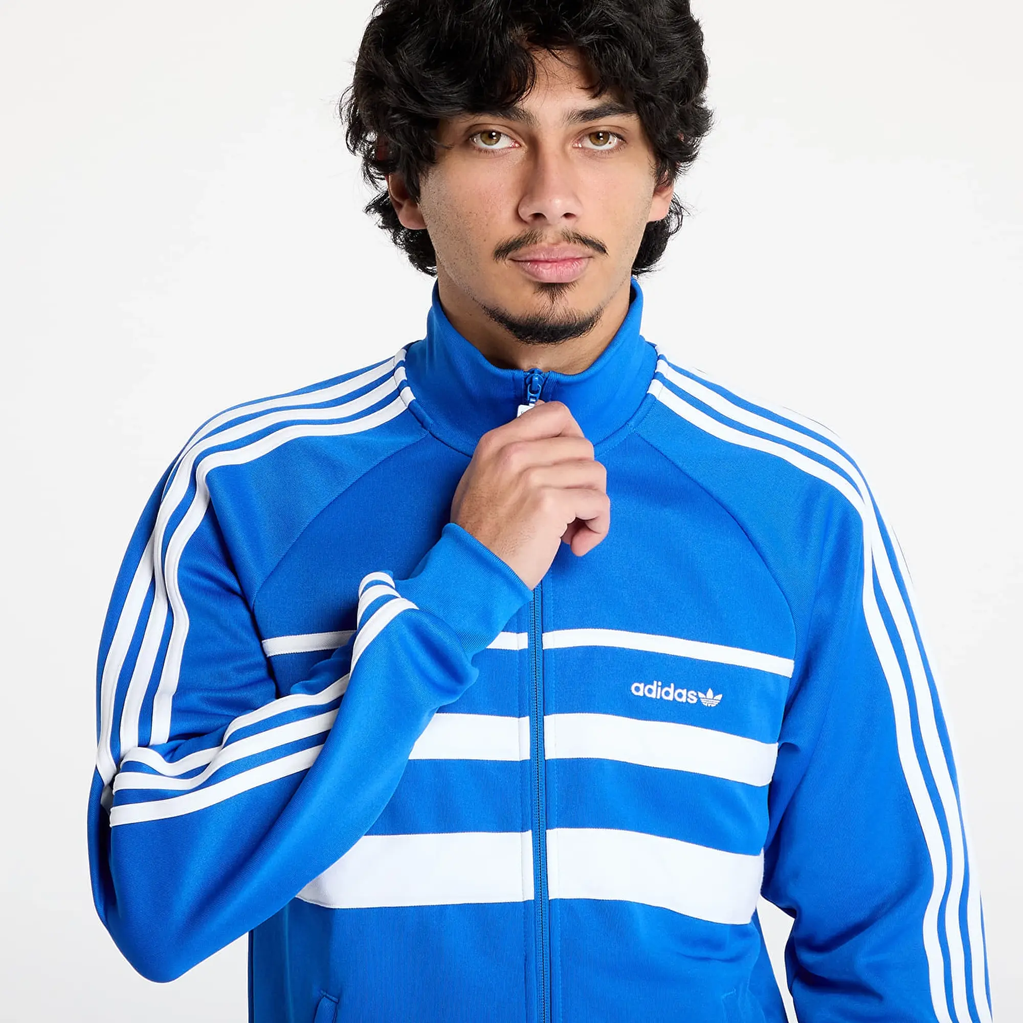adidas Originals Sweatshirt Adidas The First Track Top Blue/ White Xxl