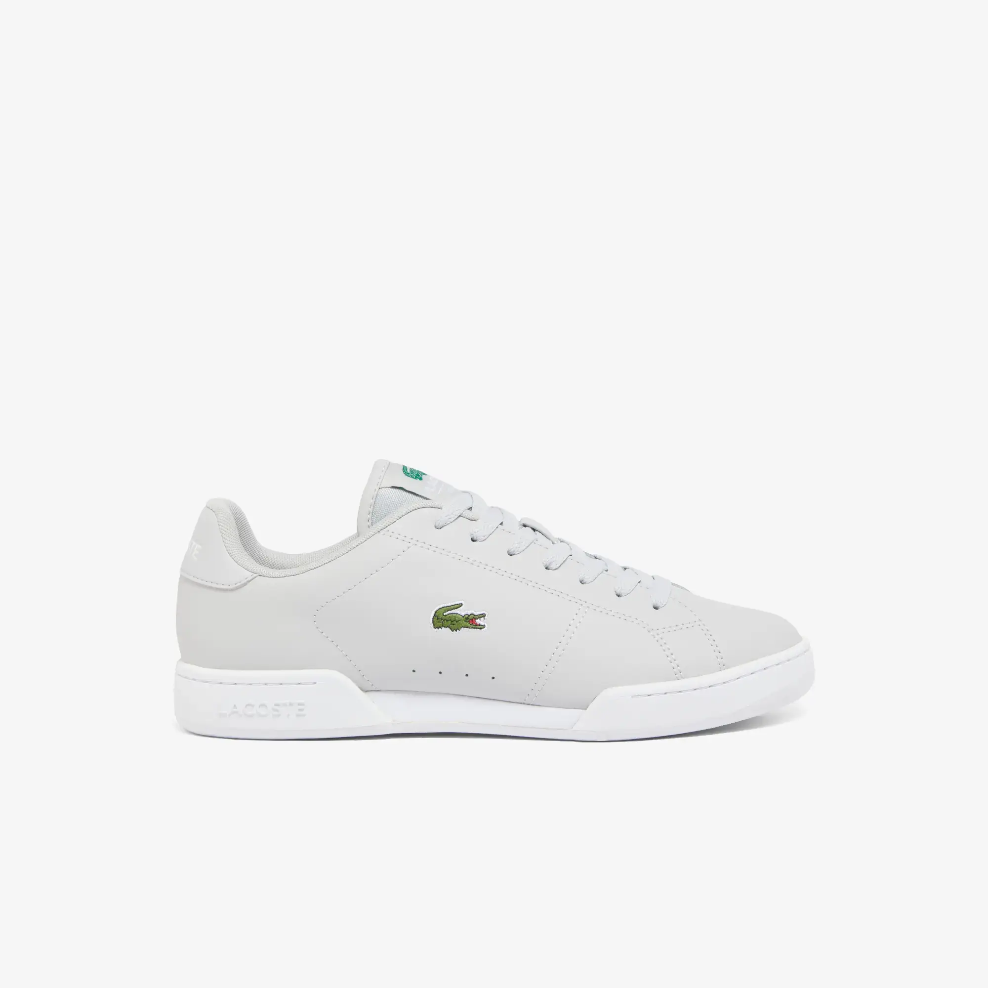 Lacoste Men's Carnaby Cup Leather Sneakers - Light Grey / White