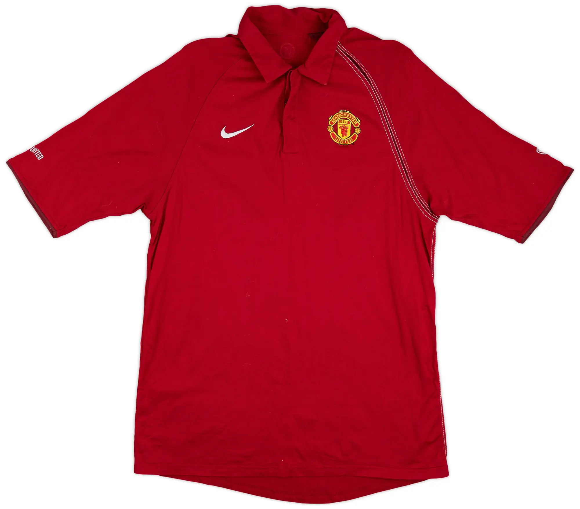 2007-08 Manchester United Nike Polo Shirt - 8/10 - (M)
