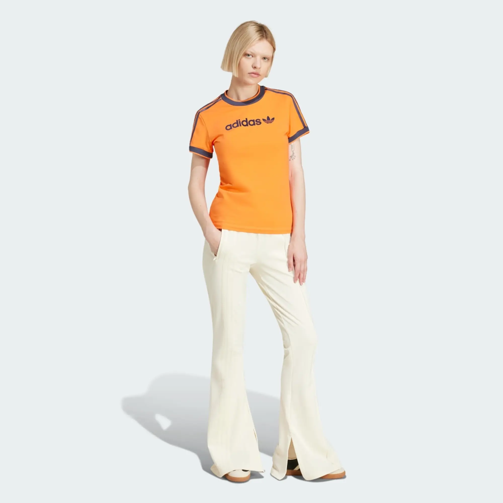 adidas Originals Women 3 Stripes Flared Firebird Track Pants