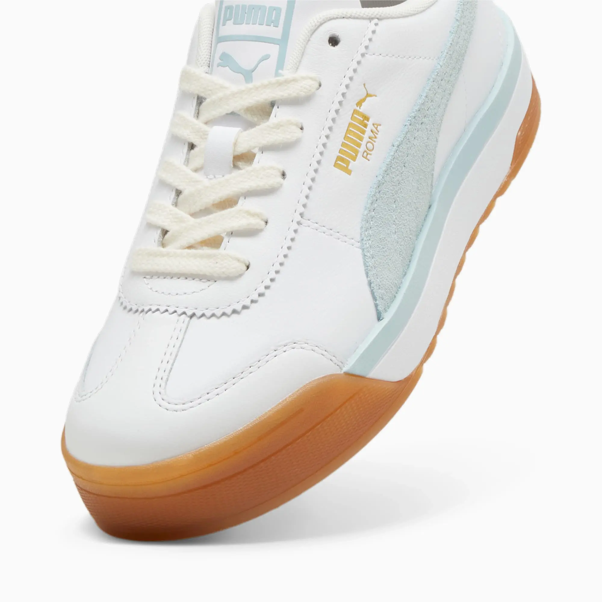 PUMA Roma Feminine Vintage Sneakers Women, White/Frosted Dew