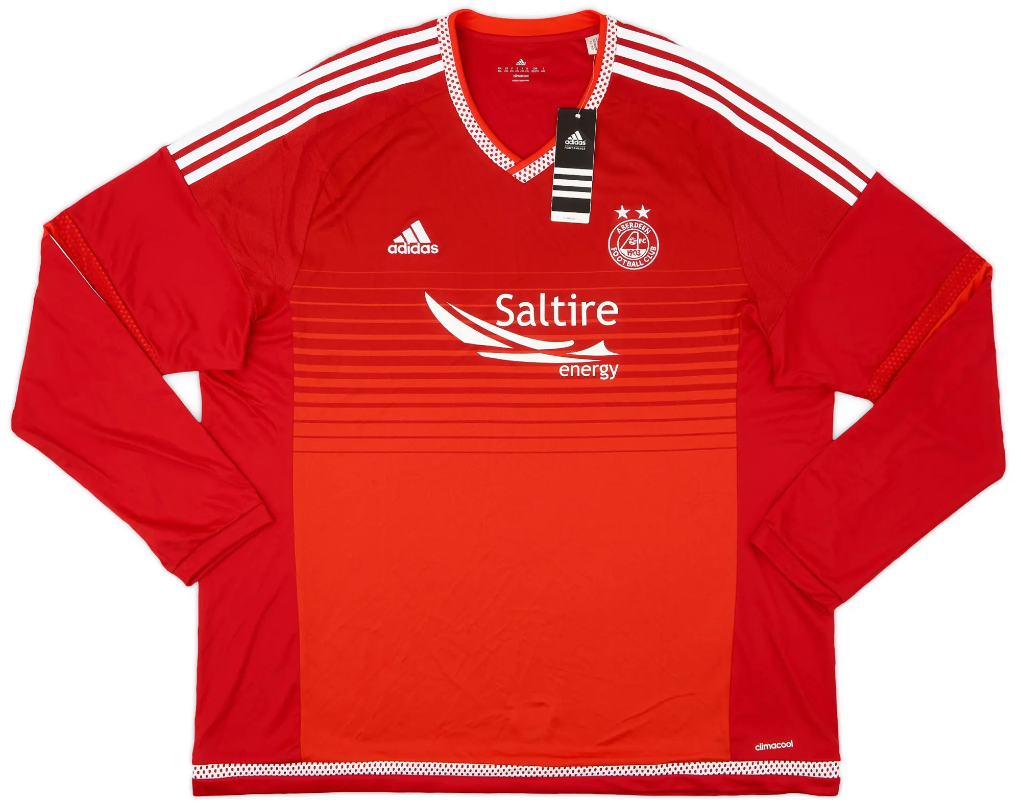 adidas 2015-16 Aberdeen Home L/S Shirt (XXL)