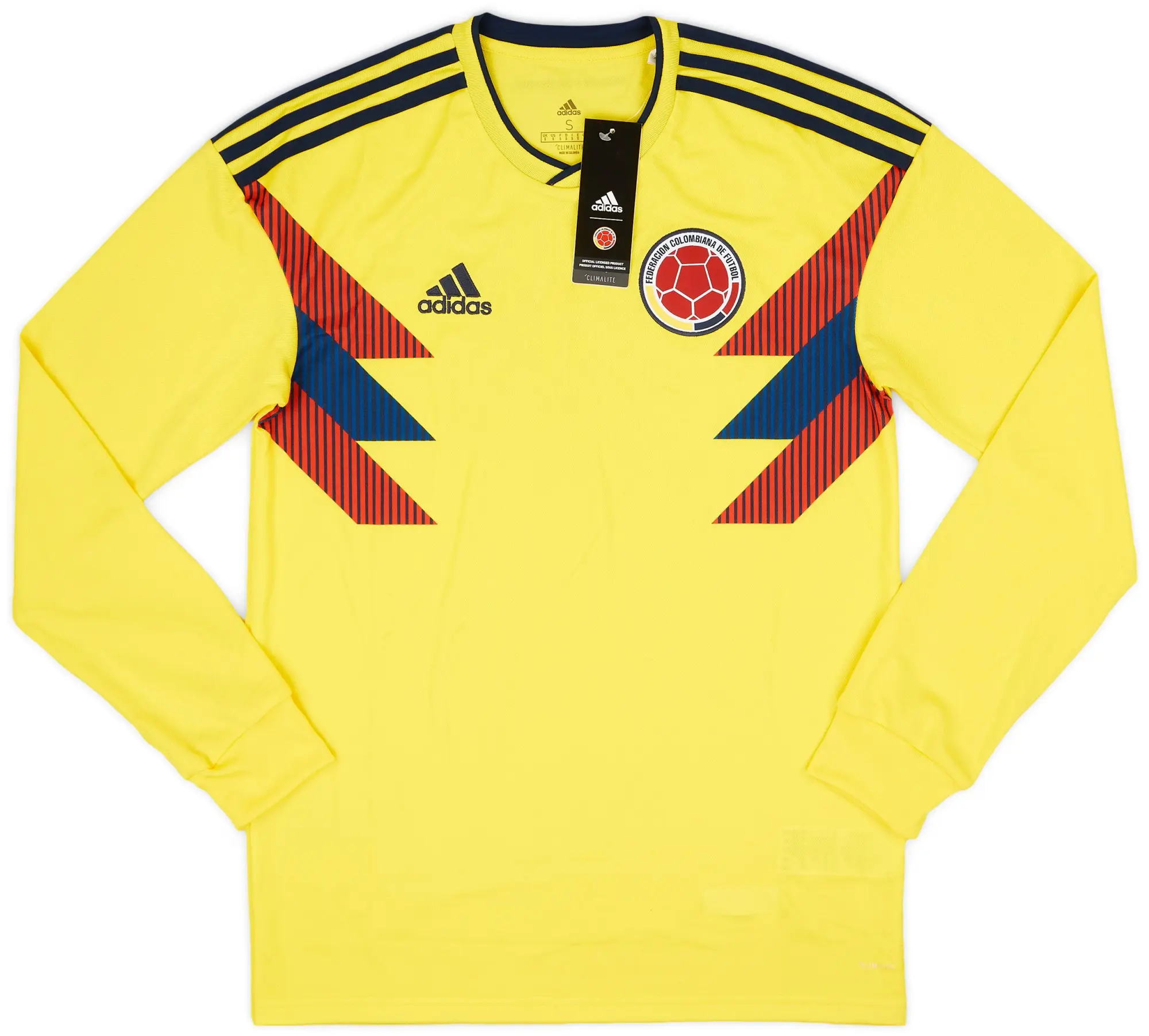 adidas 2018-19 Colombia Home L/S Shirt (S)