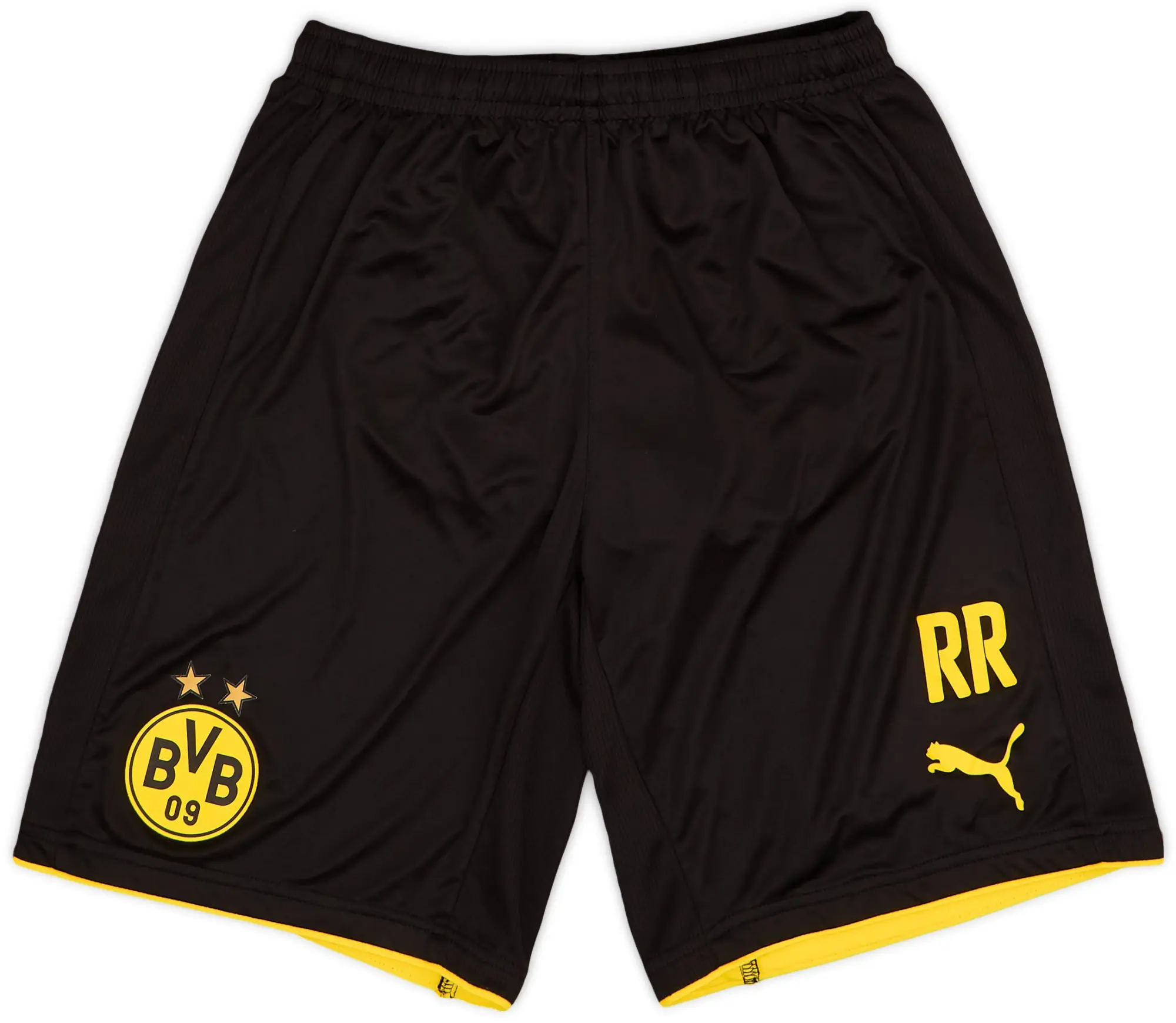 Puma 2016-17 Borussia Dortmund Staff Issue Home Shorts 'RR' - 8/10 - (M)