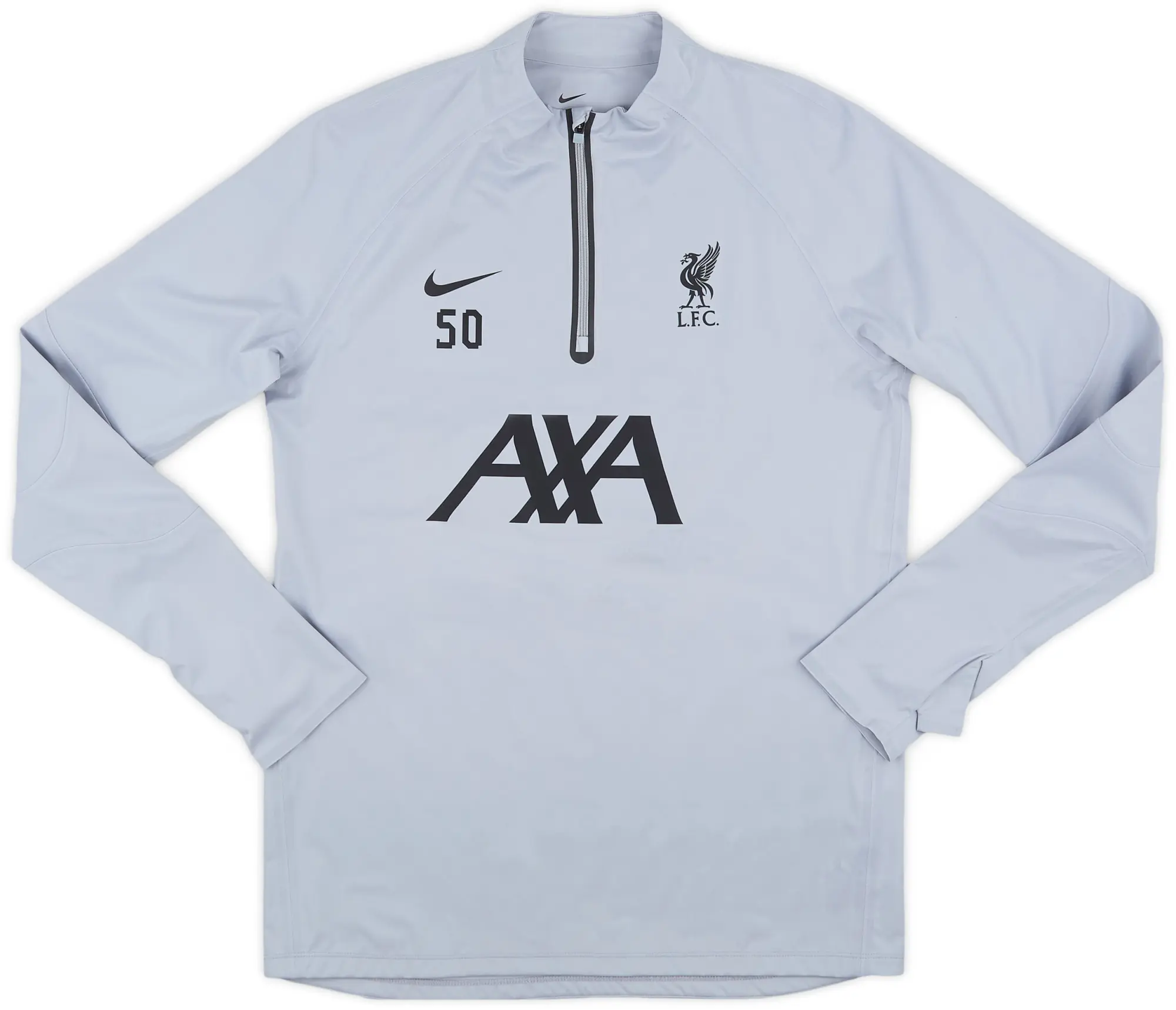 Nike 2023-24 Liverpool Player Issue 1/4 Zip Drill Top #50 (Doak) - 9/10 - (M)