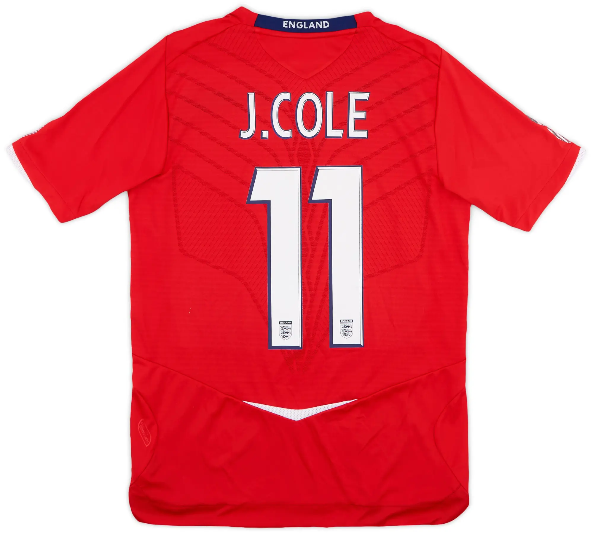 Umbro 2008-10 England Away Shirt J.Cole #11 - 10/10 - (S)