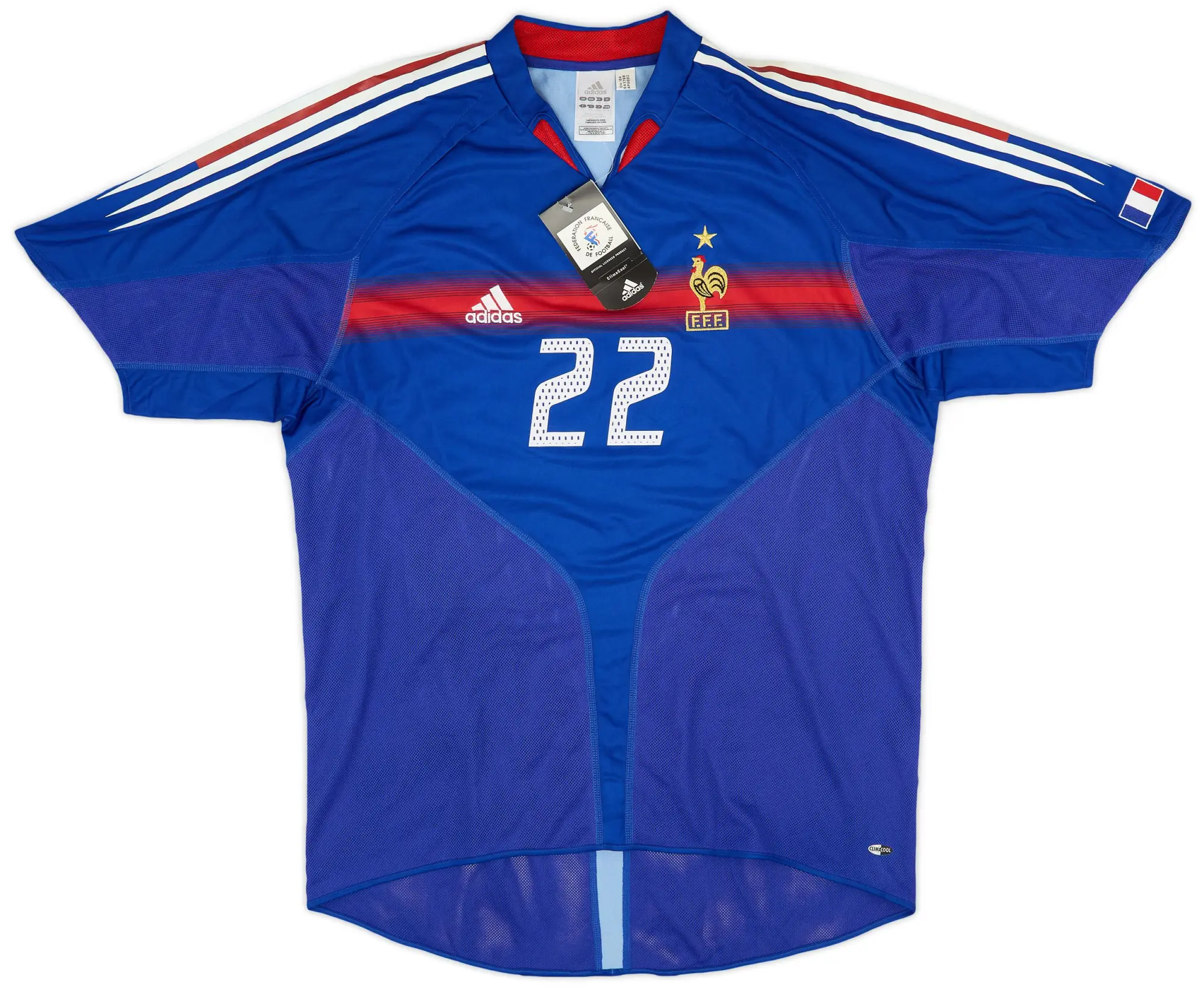 adidas 2004-06 France Home Shirt #22 (XL)