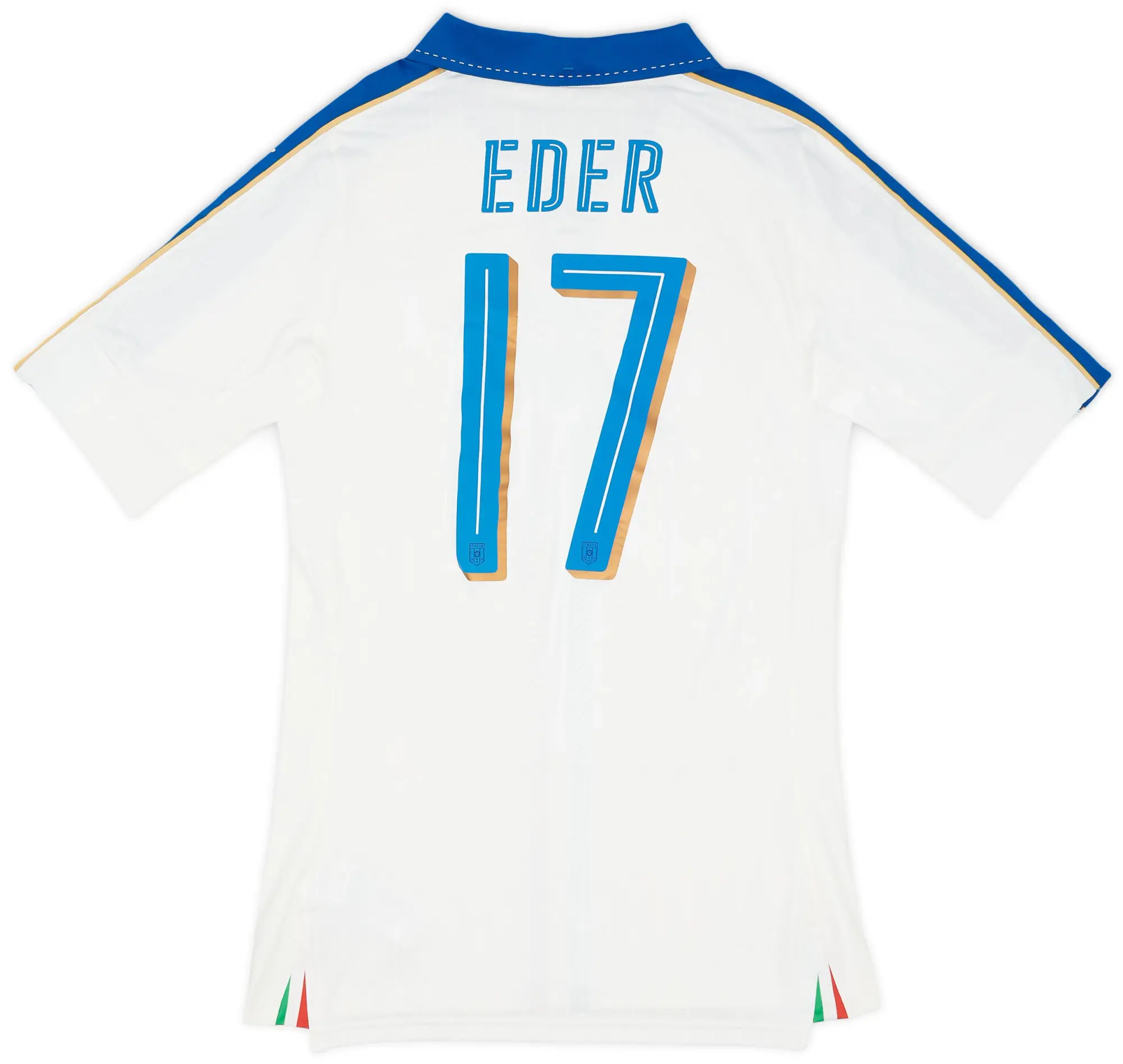 Puma 2016-17 Italy Player Issue (ACTV Fit) Away Shirt Eder #17 (L)