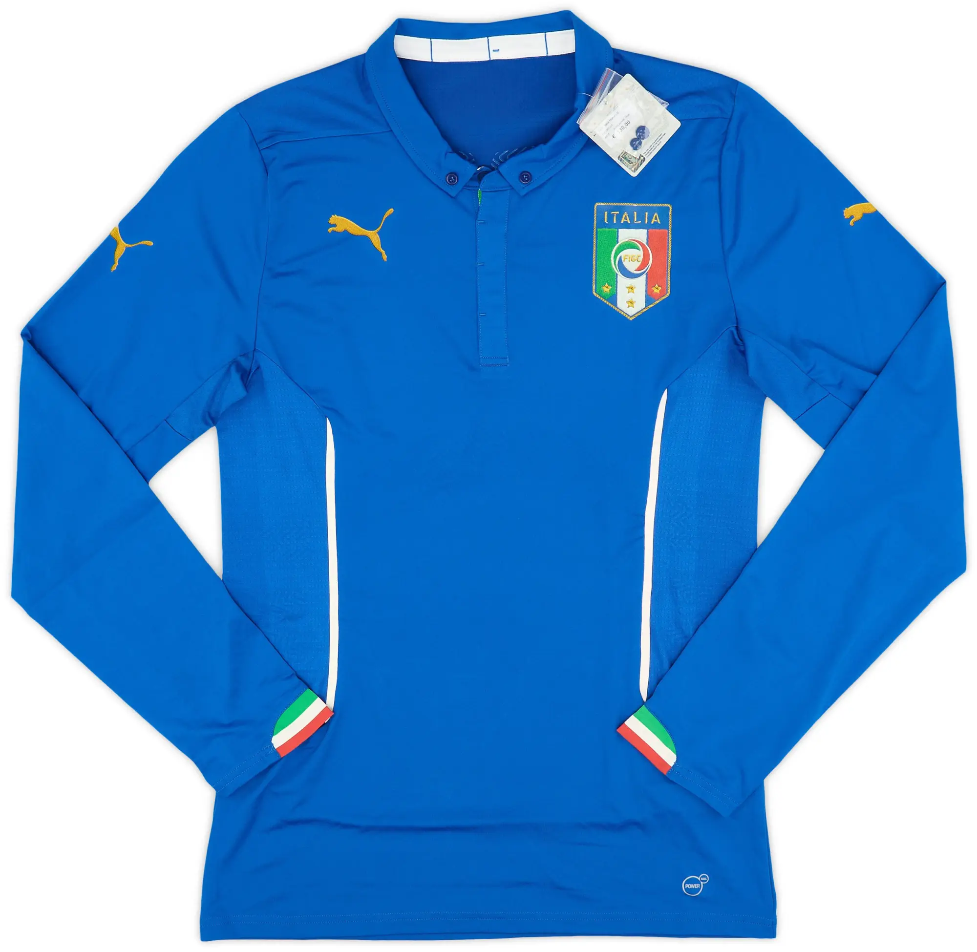 Puma 2014-15 Italy Player Issue Away L/S Shirt (XXL)
