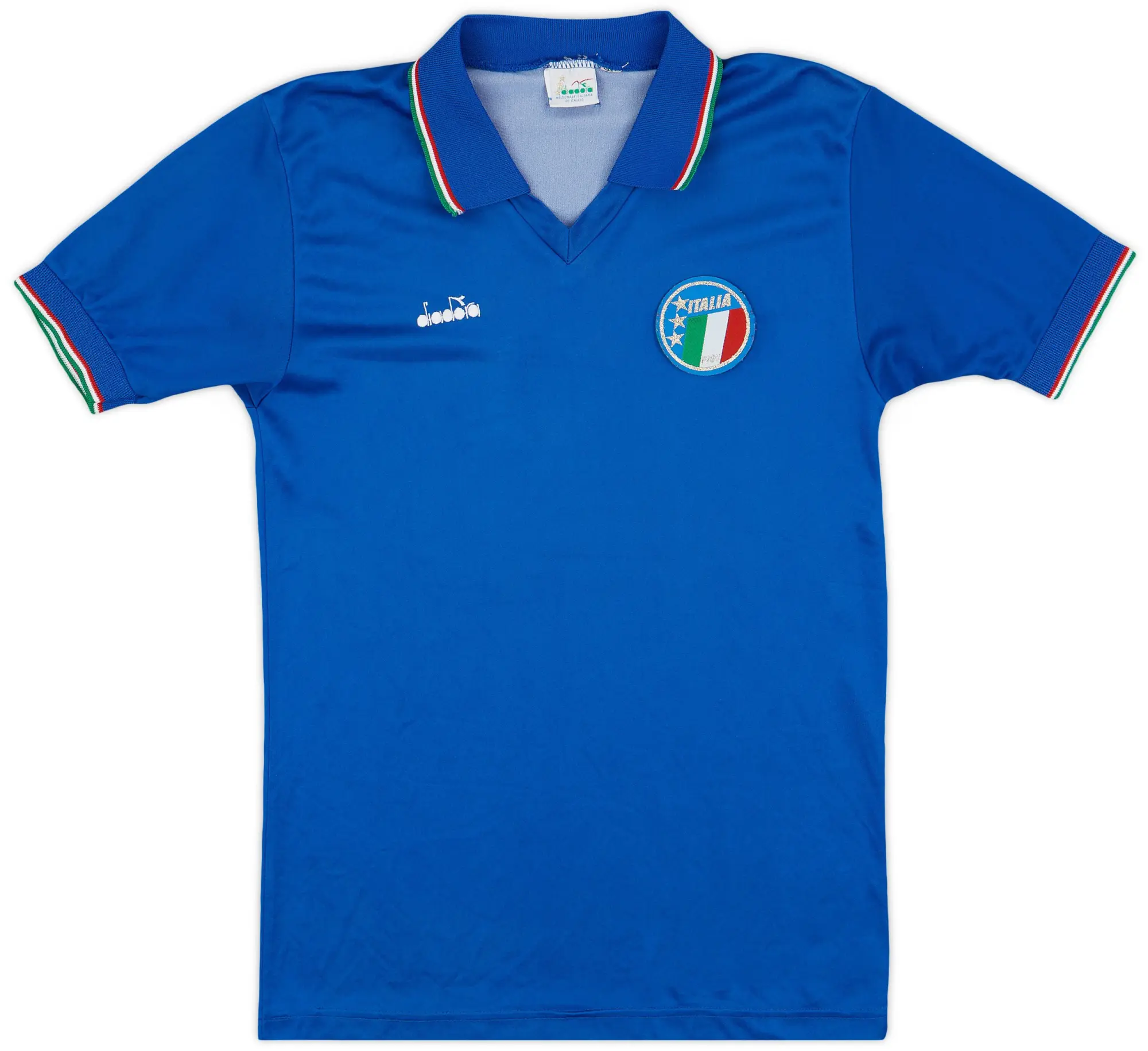 Diadora 1986-91 Italy Home Shirt - 9/10 - (M)