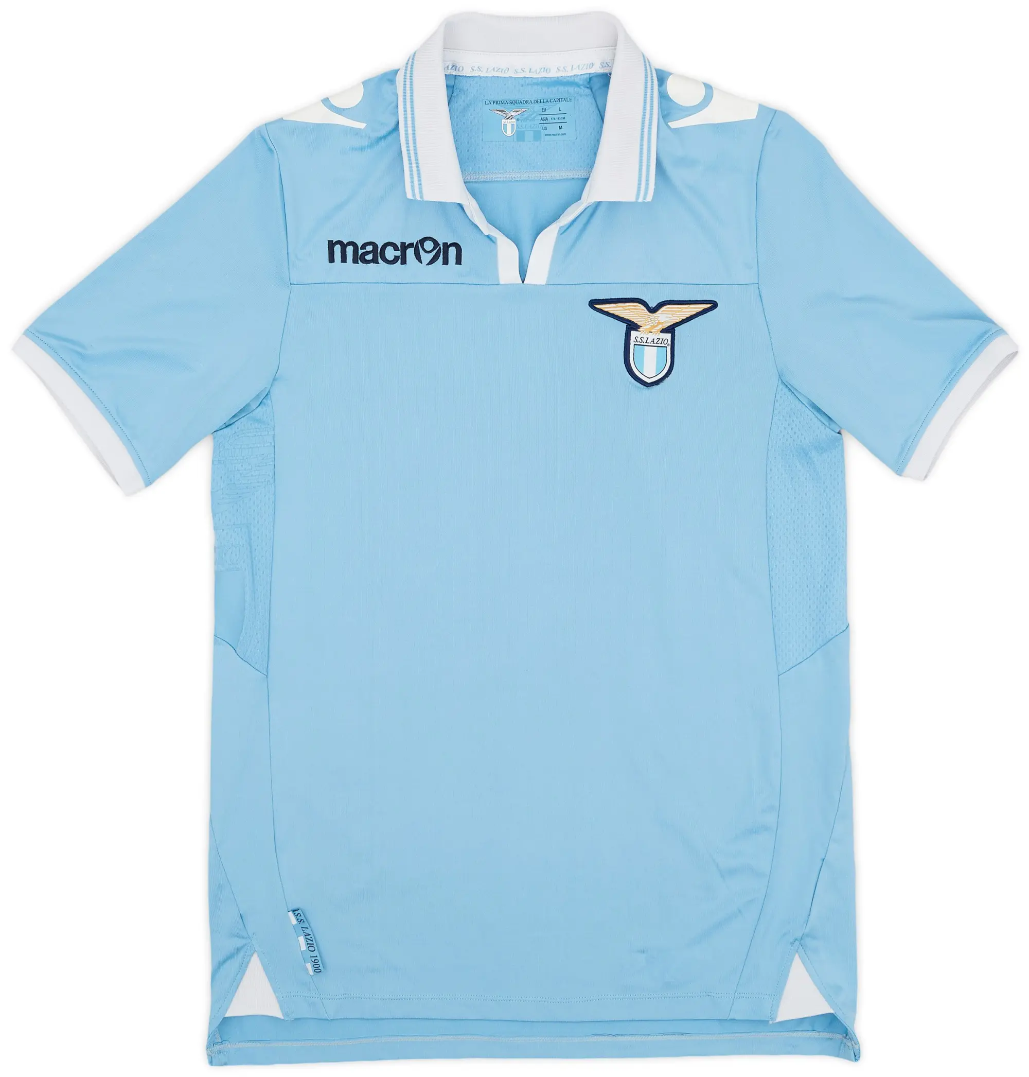 Macron 2012-13 Lazio Home Shirt - 7/10 - (L)