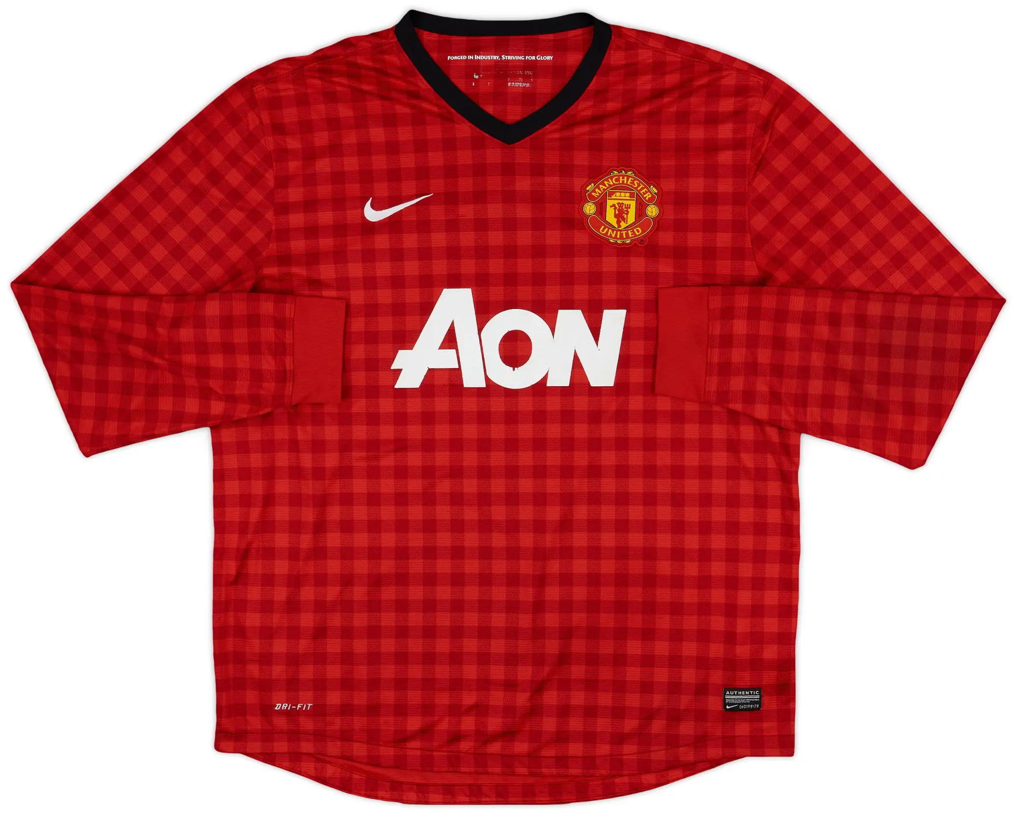 Nike 2012-13 Manchester United Home L/S Shirt Rooney #10 - 6/10 - (XL)