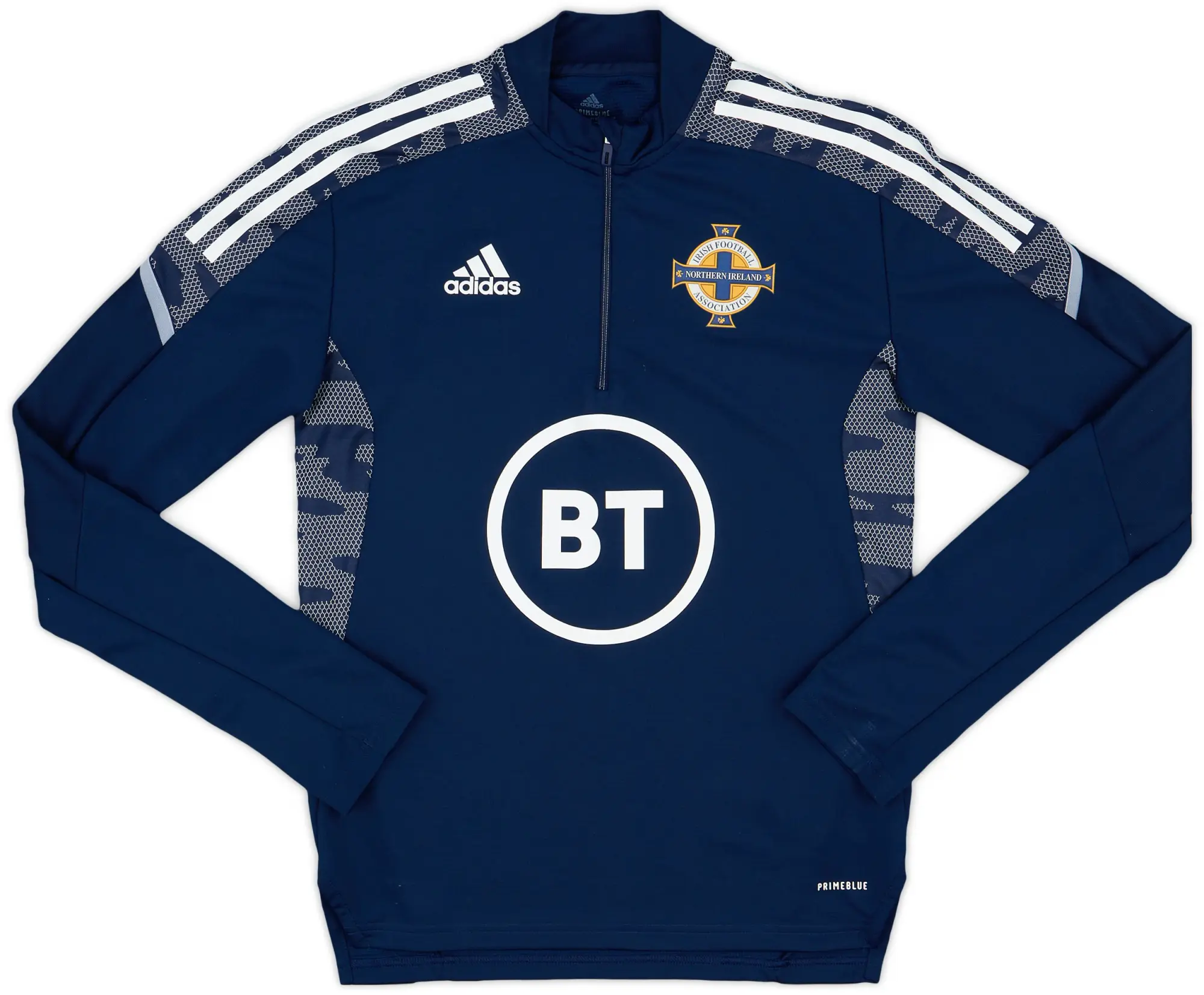 2021-22 Northern Ireland adidas 1/4 Zip Drill Top - 8/10 - (XS)