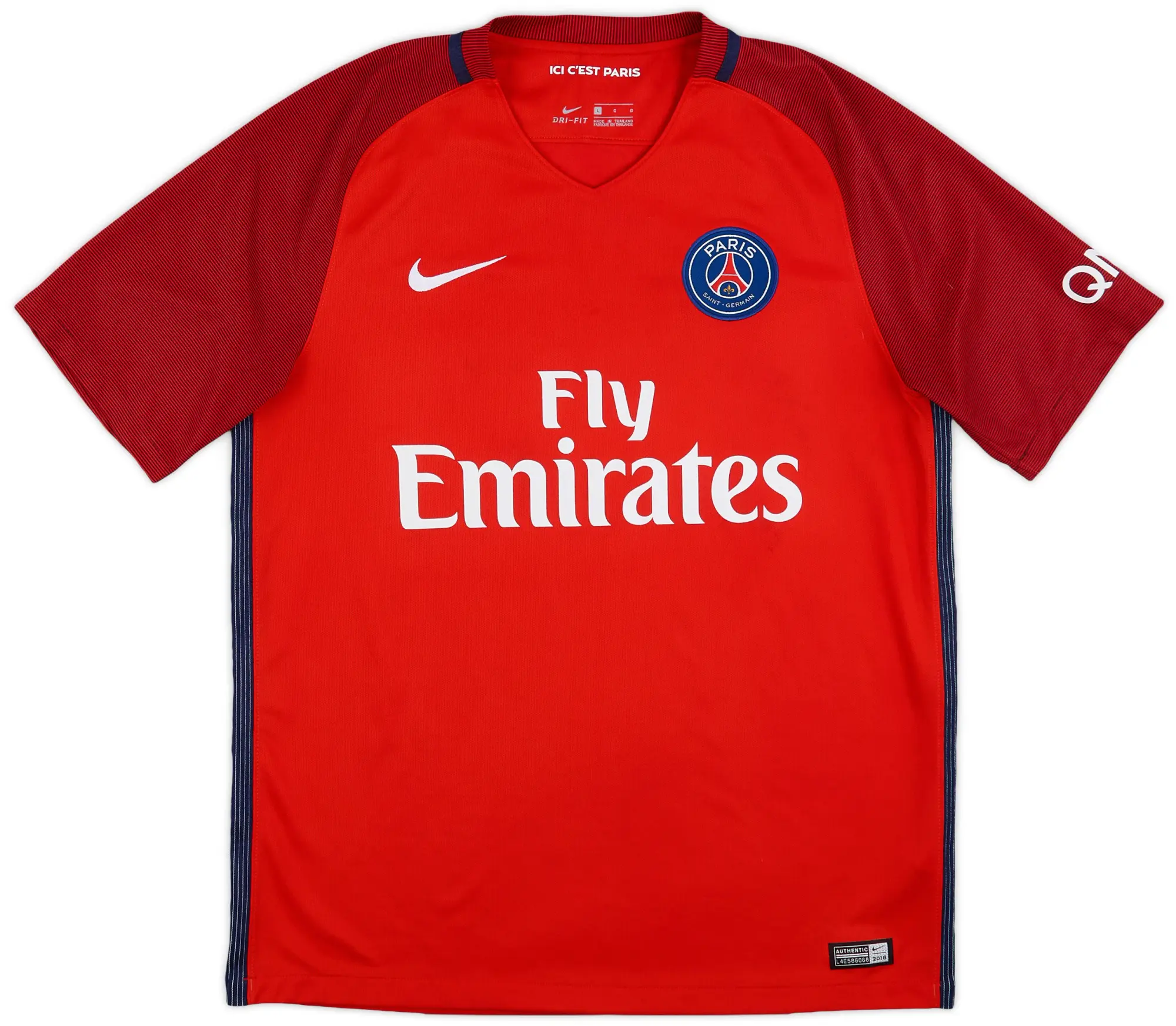 Nike 2016-17 Paris Saint-Germain Away Shirt - 9/10 - (L)