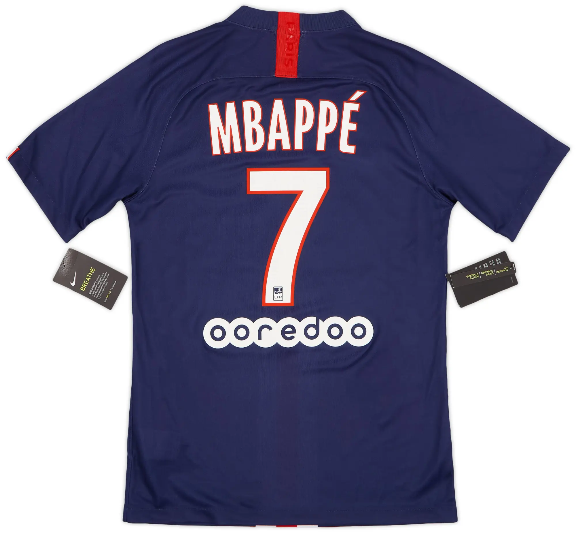Nike 2019-20 Paris Saint-Germain Home Shirt Mbappe #7 - 7/10 - (S)