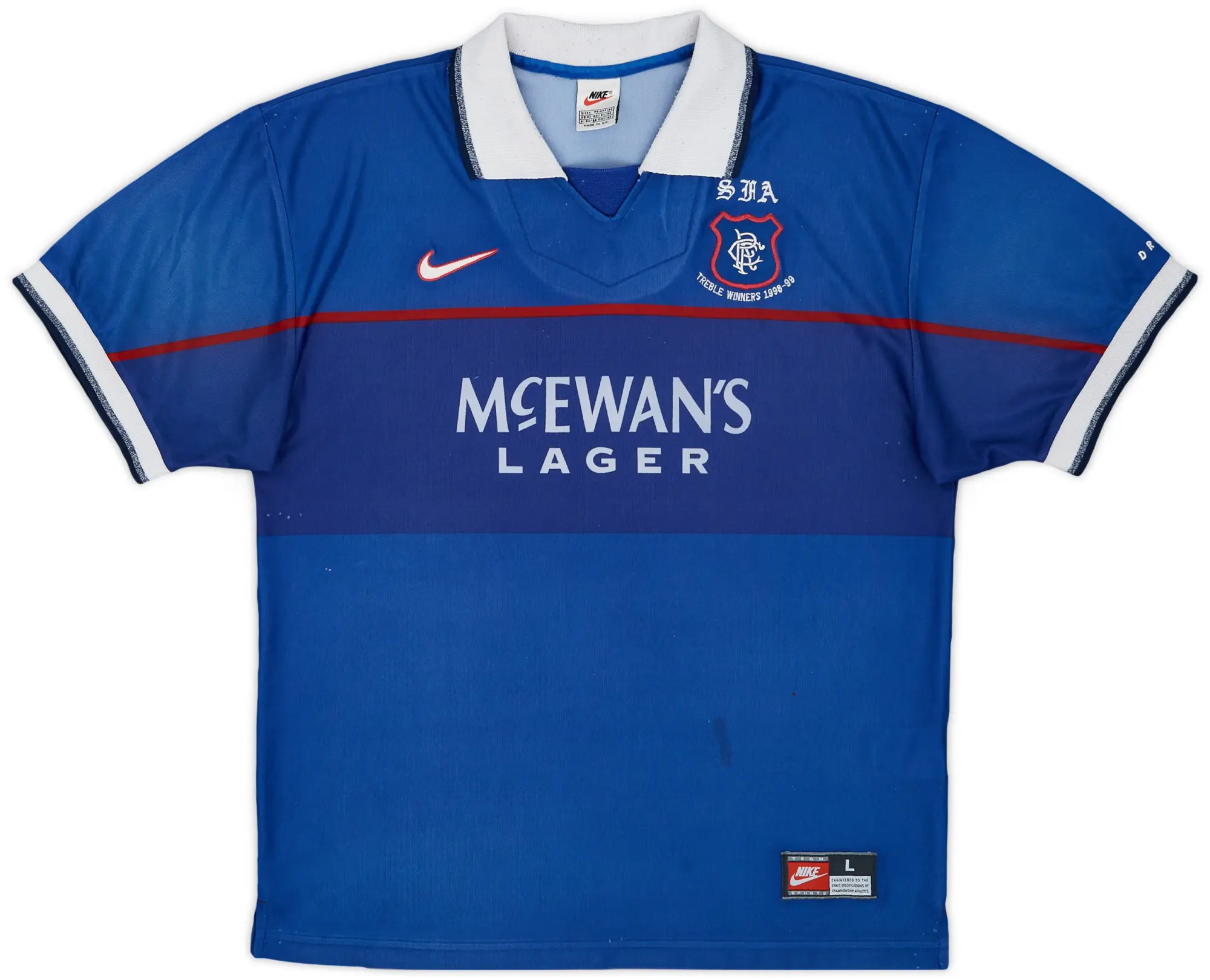 Nike 1997-99 Rangers Home Shirt - 5/10 - (L)