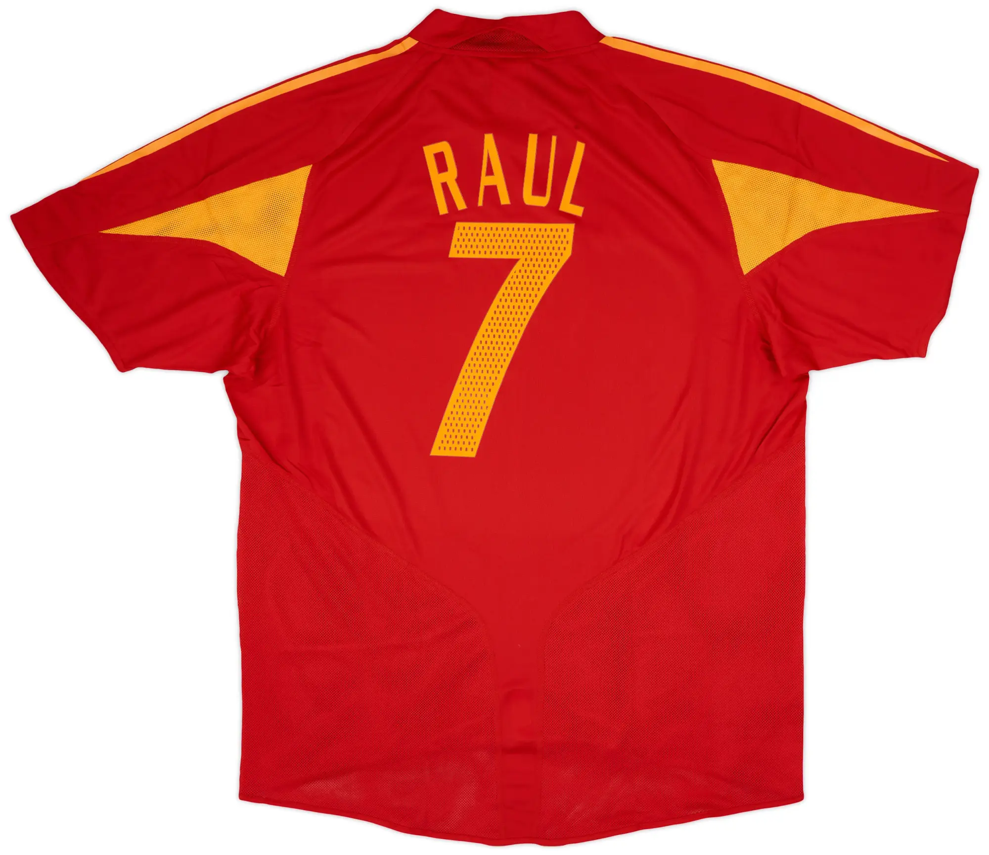 adidas 2004-06 Spain Home Shirt Raul #7 (XL)