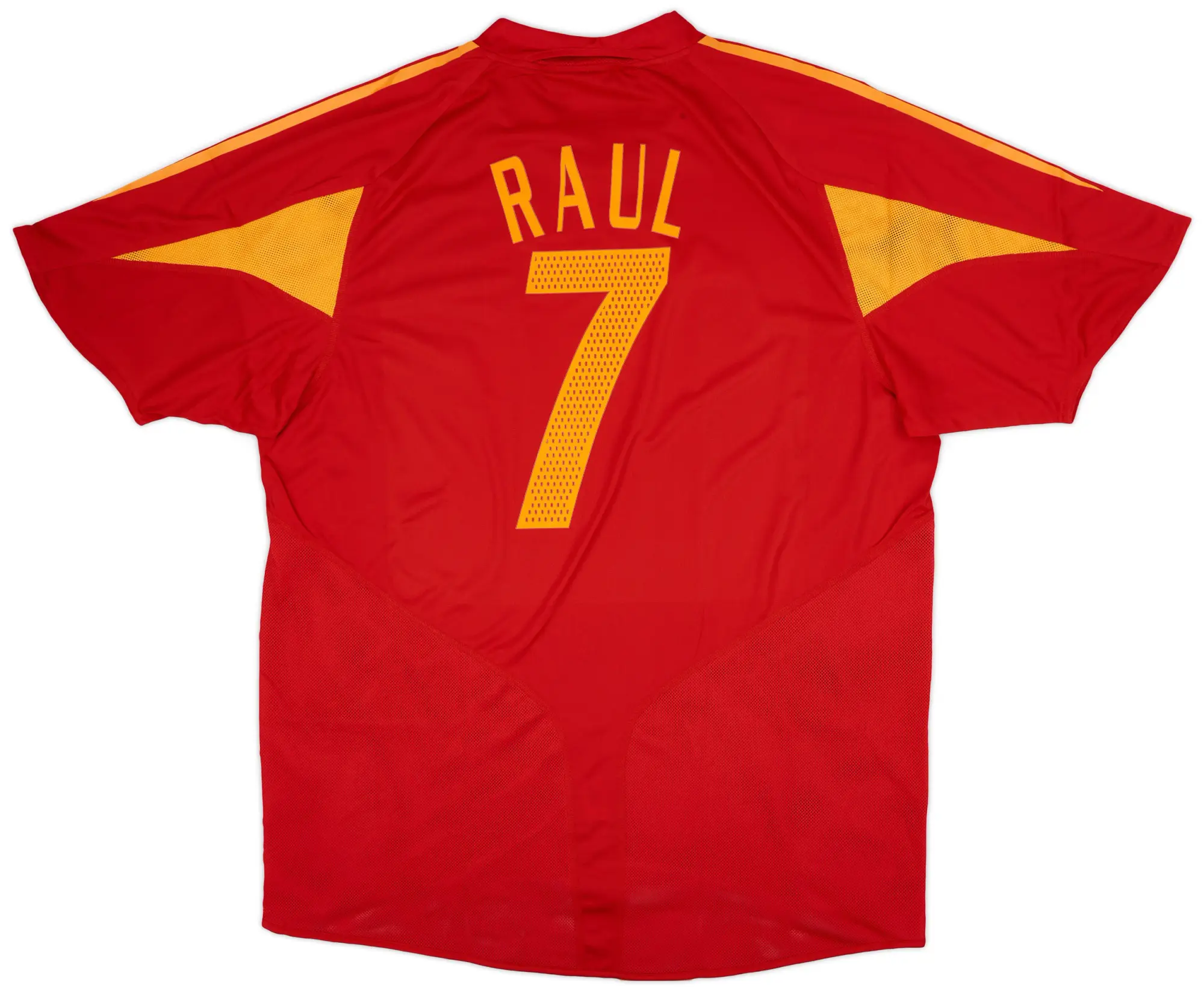 adidas 2004-06 Spain Home Shirt Raul #7 (XL)