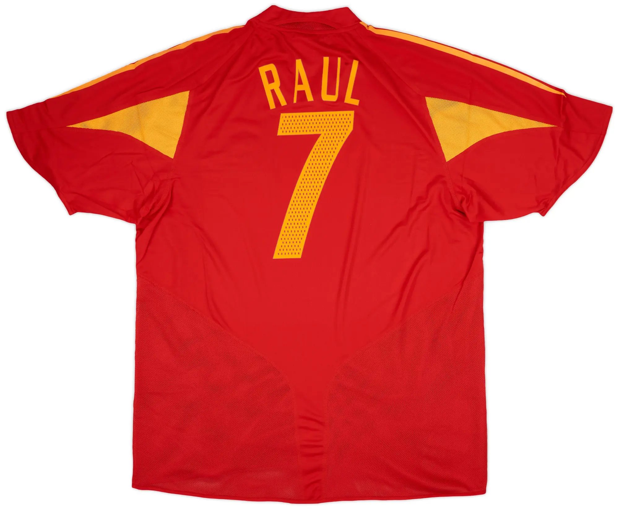 adidas 2004-06 Spain Home Shirt Raul #7 (XL)