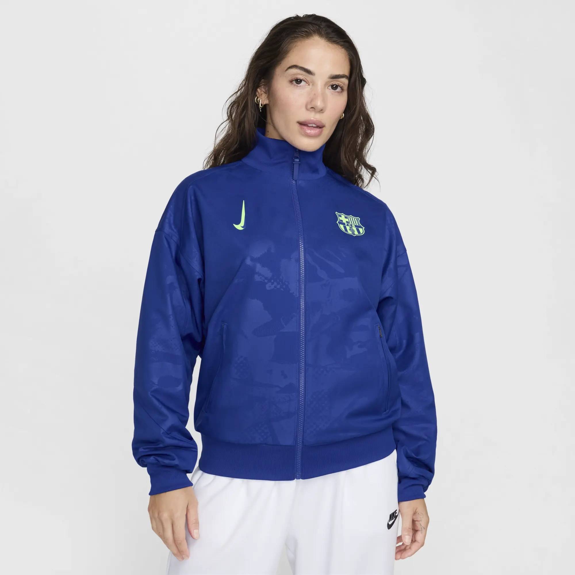 F.C. Barcelona Strike Third Women's Nike Dri-FIT Football Anthem Jacket - Blue - Polyester