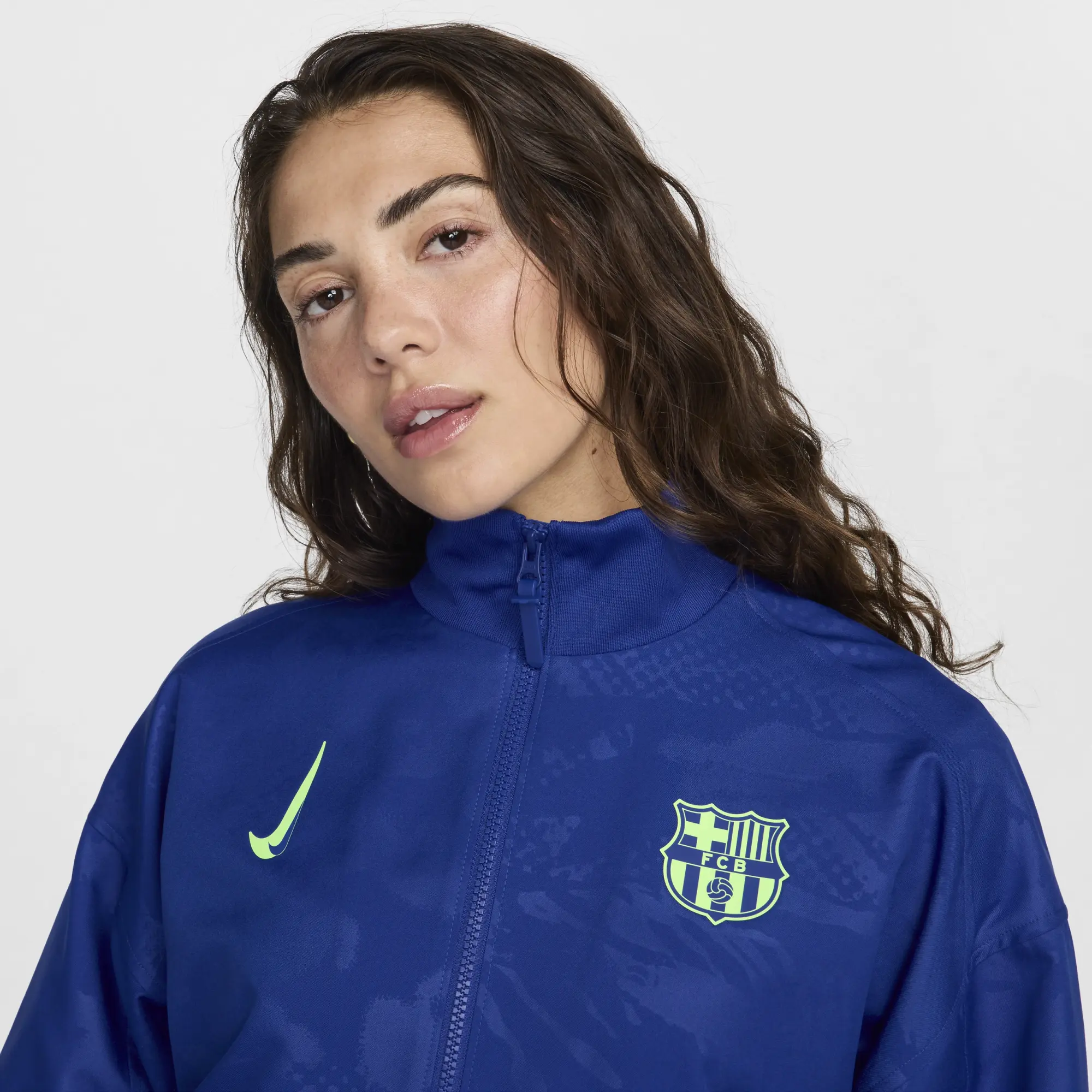 F.C. Barcelona Strike Third Women's Nike Dri-FIT Football Anthem Jacket - Blue - Polyester