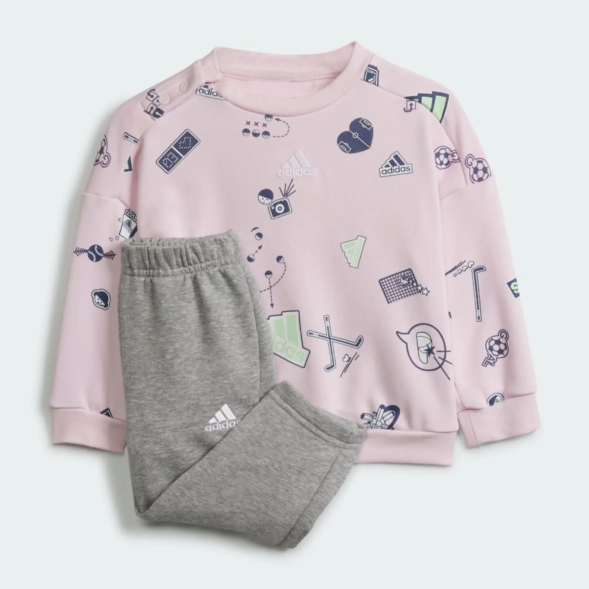 adidas Brand Love Jogger and Pants Set