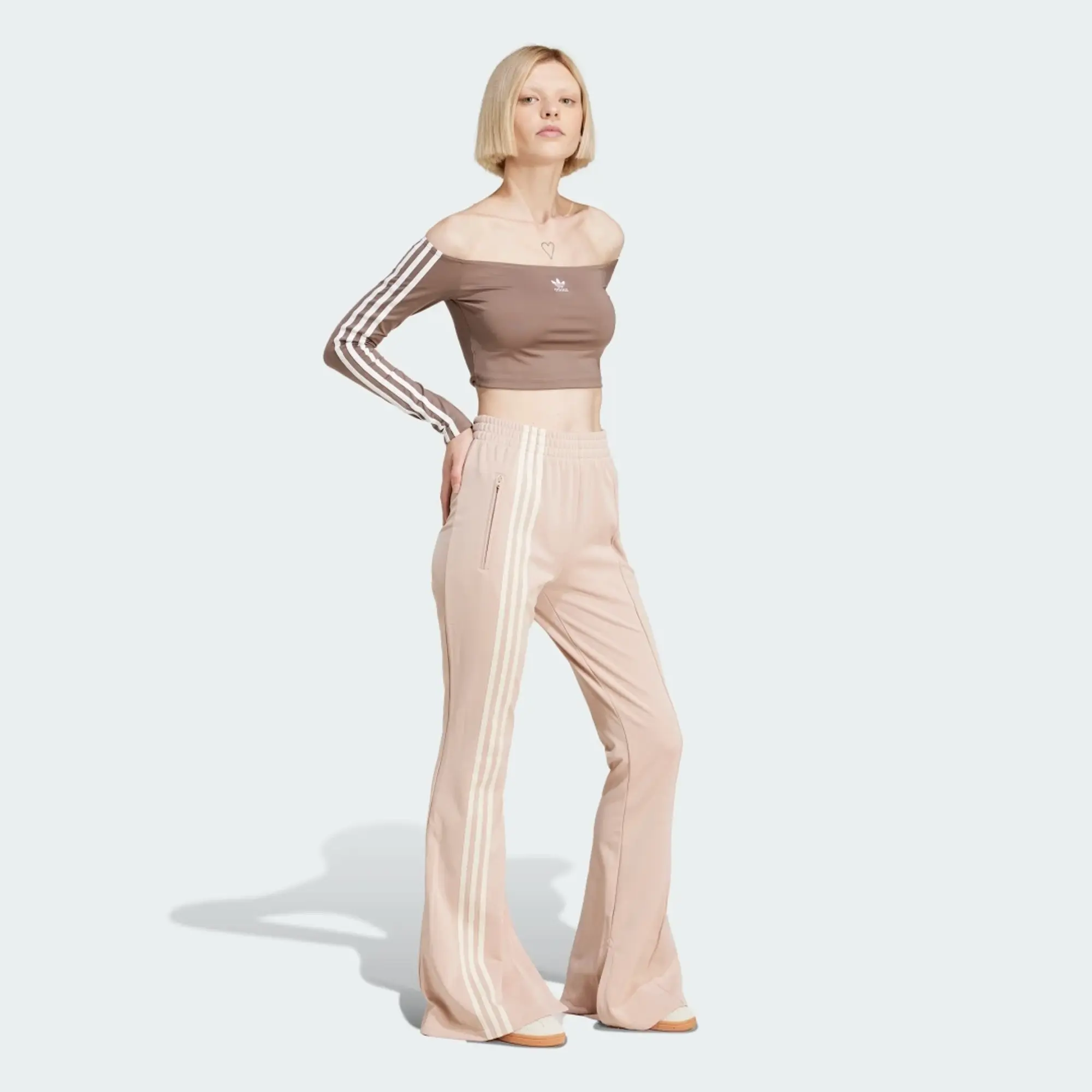 adidas Originals Women 3 Stripes Flared Firebird Track Pants
