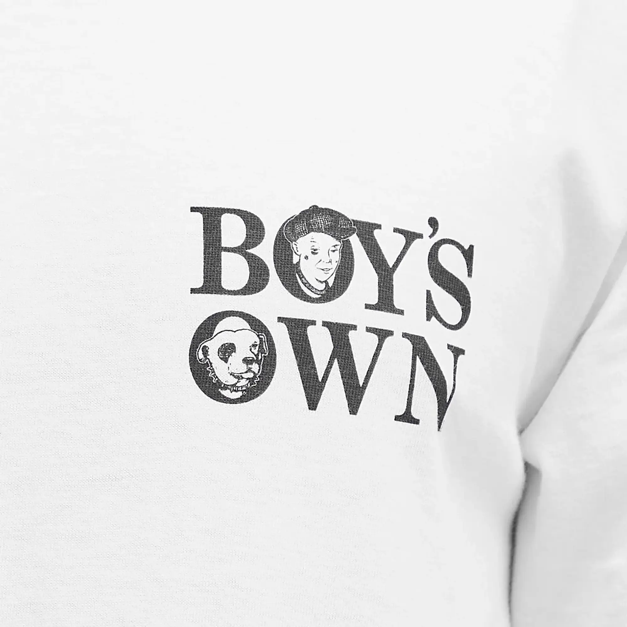 Boys Own Men's The Charts Print T Shirt White/Red