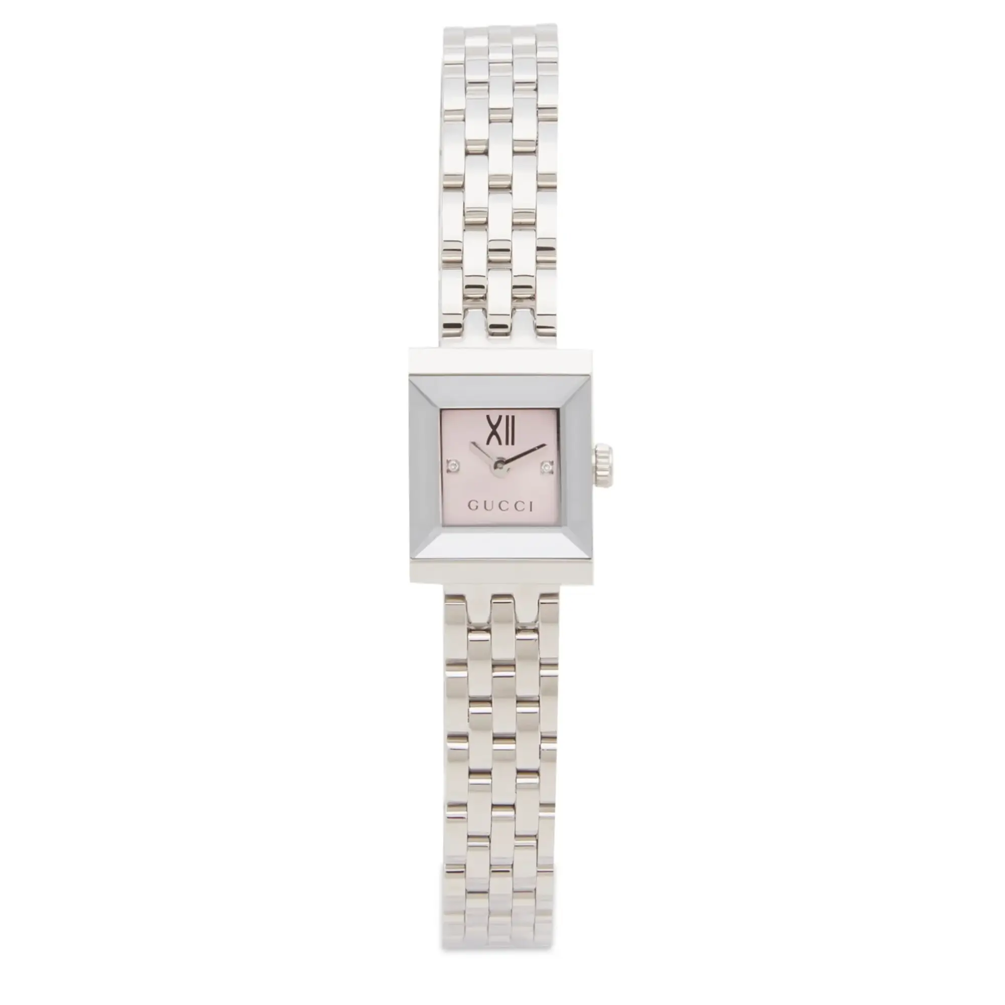 Gucci Women's G-Frame 18mm Watch Silver/Pink