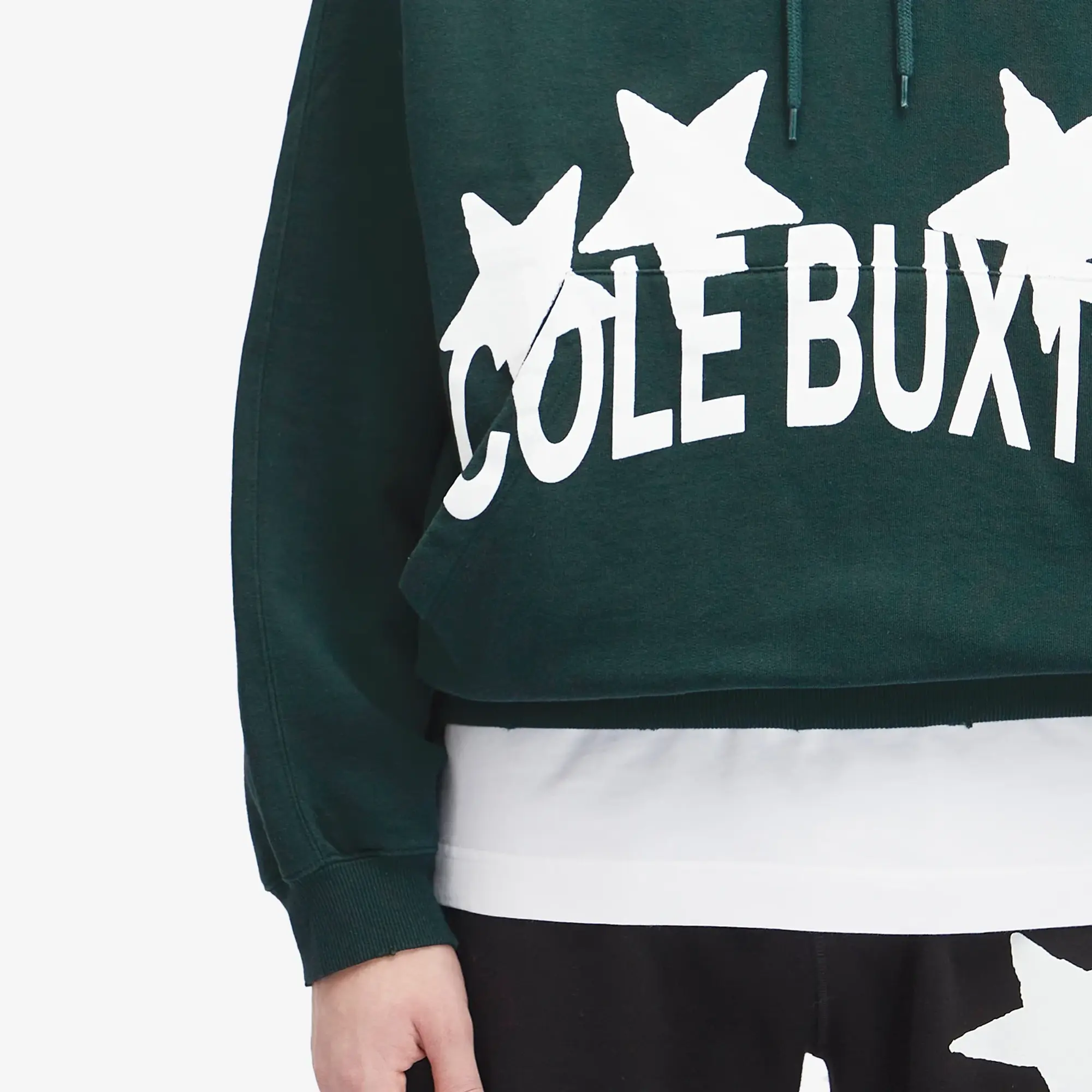 Cole Buxton Men's 4 Star Hoodie Forest Green