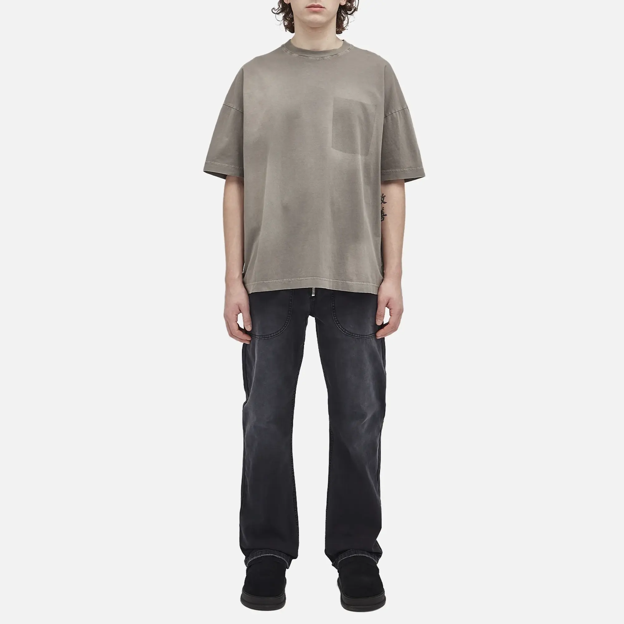 Cole Buxton Men's Pocket Fade T-Shirt Washed Black
