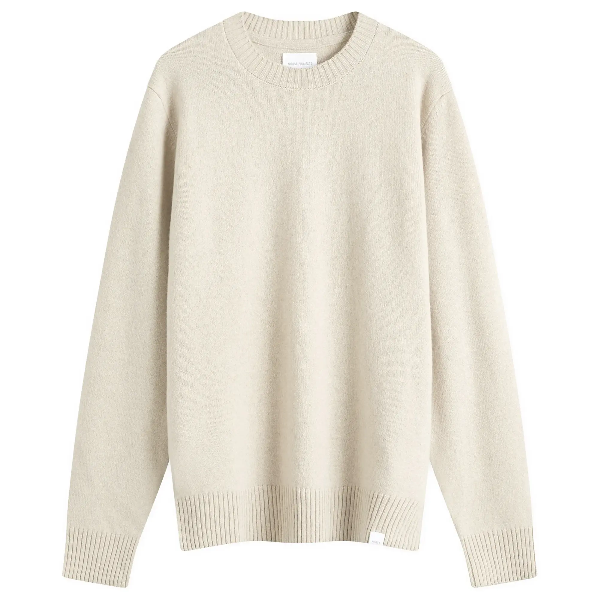 Norse Projects Men's Standard Lambswool Knit Jumper Oatmeal