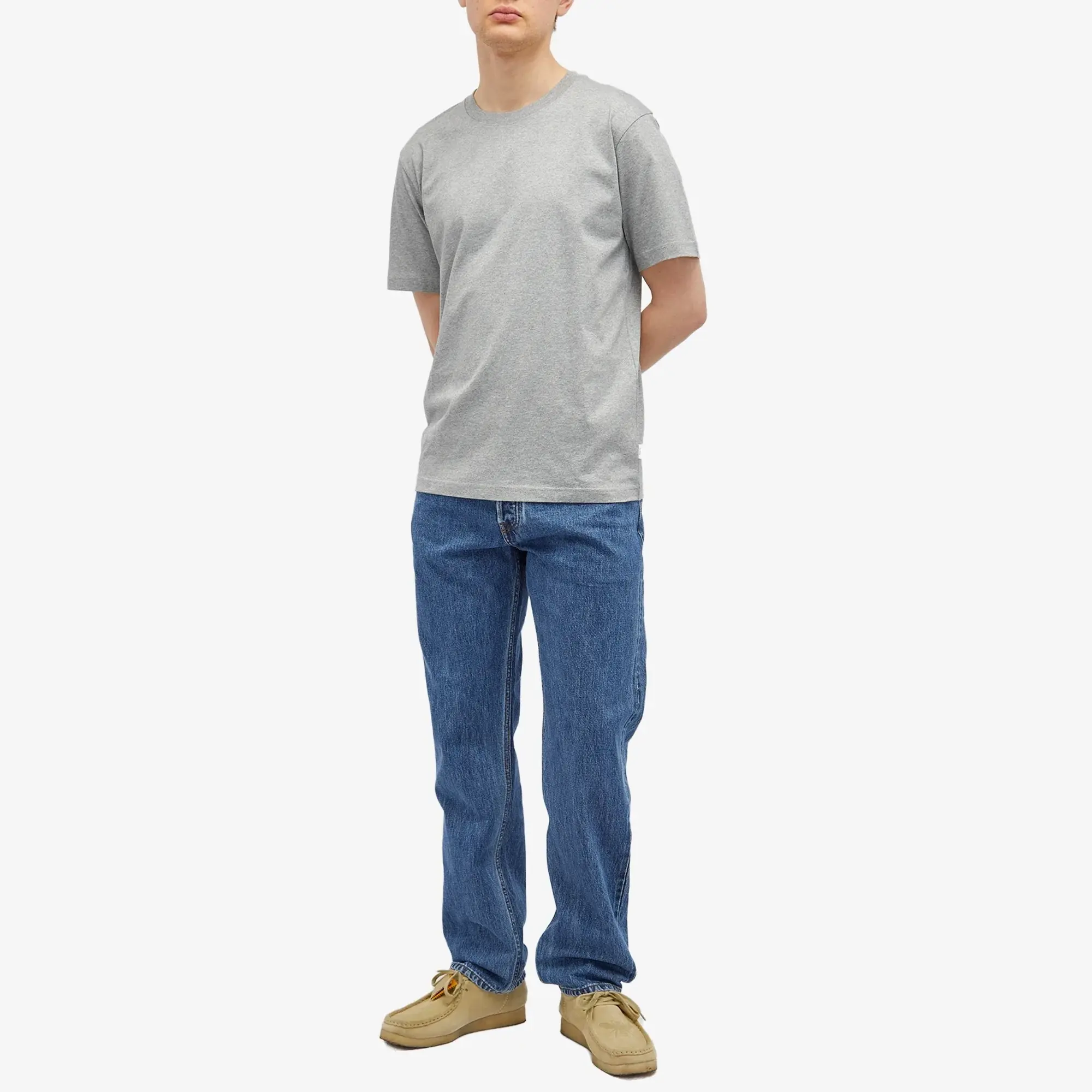 Norse Projects Men's Standard T-Shirt Grey Melange