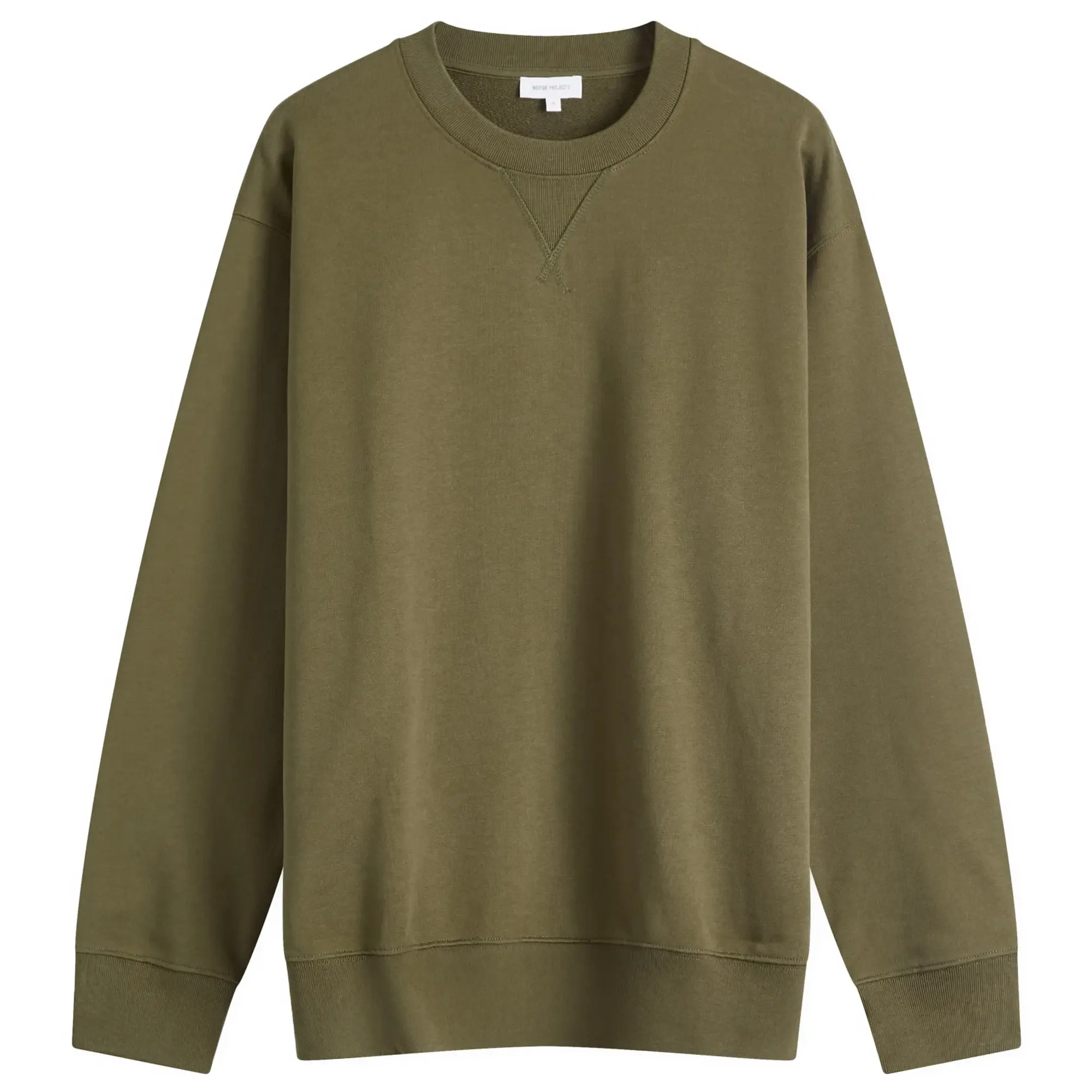 Norse Projects Men's Standard Crew Sweatshirt Sediment Green