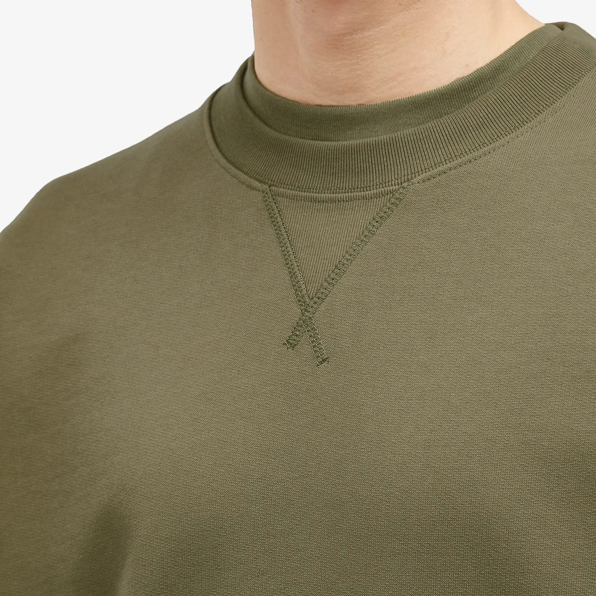 Norse Projects Men's Standard Crew Sweatshirt Sediment Green
