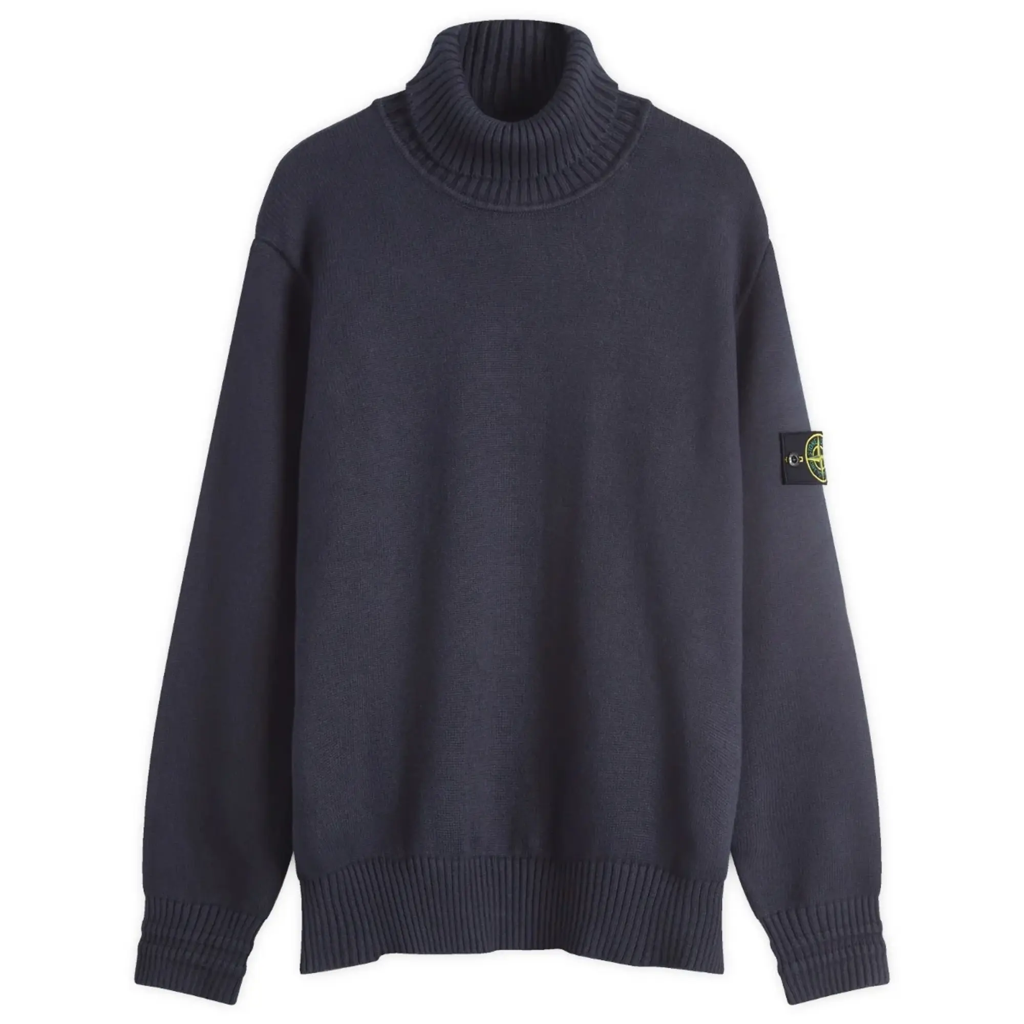 Stone Island Men s Winter Cotton Turtle Neck Jumper Navy Blue 8115505A2 V0020 FOOTY.COM