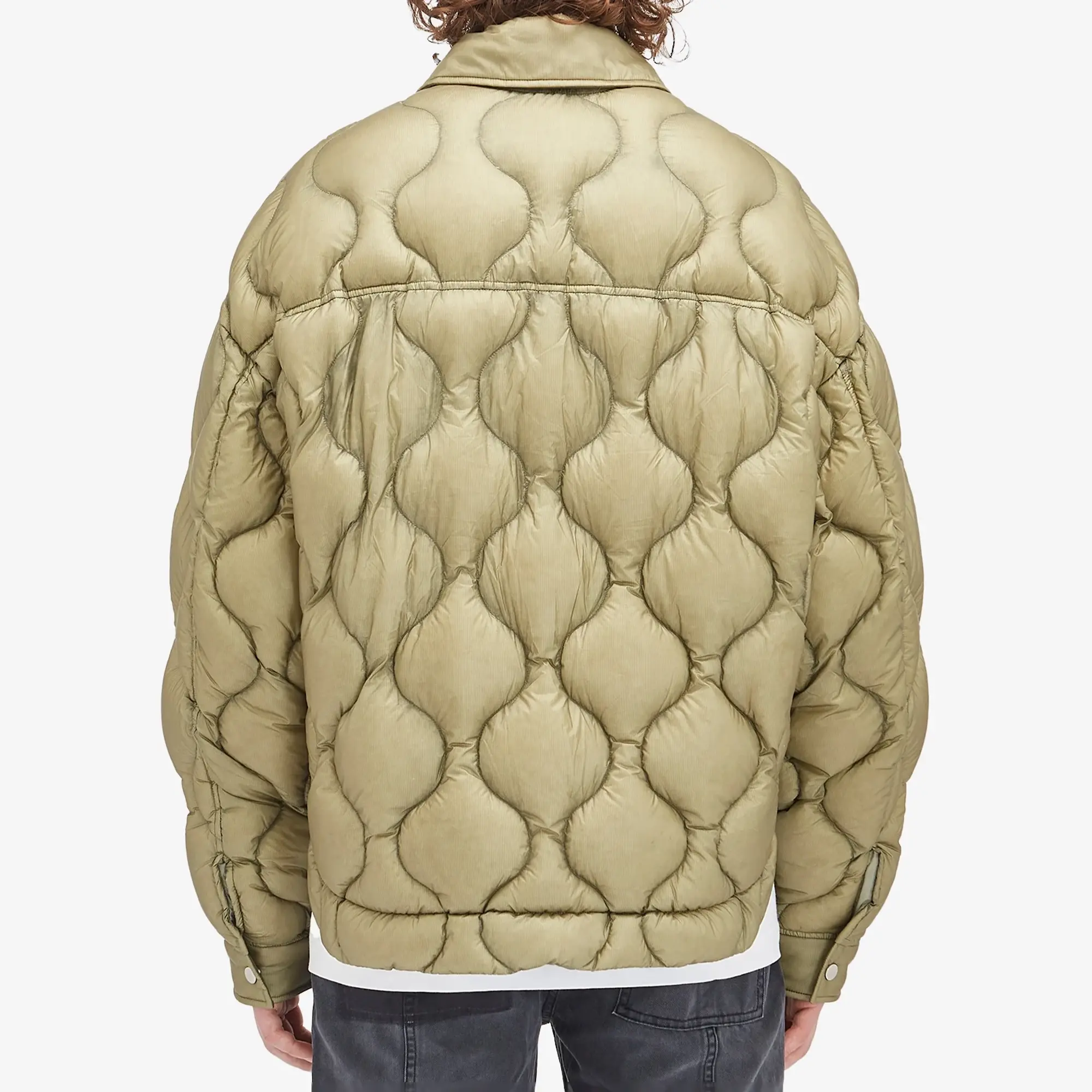Cole Buxton Men's Translucent Taped Shirt Jacket Khaki