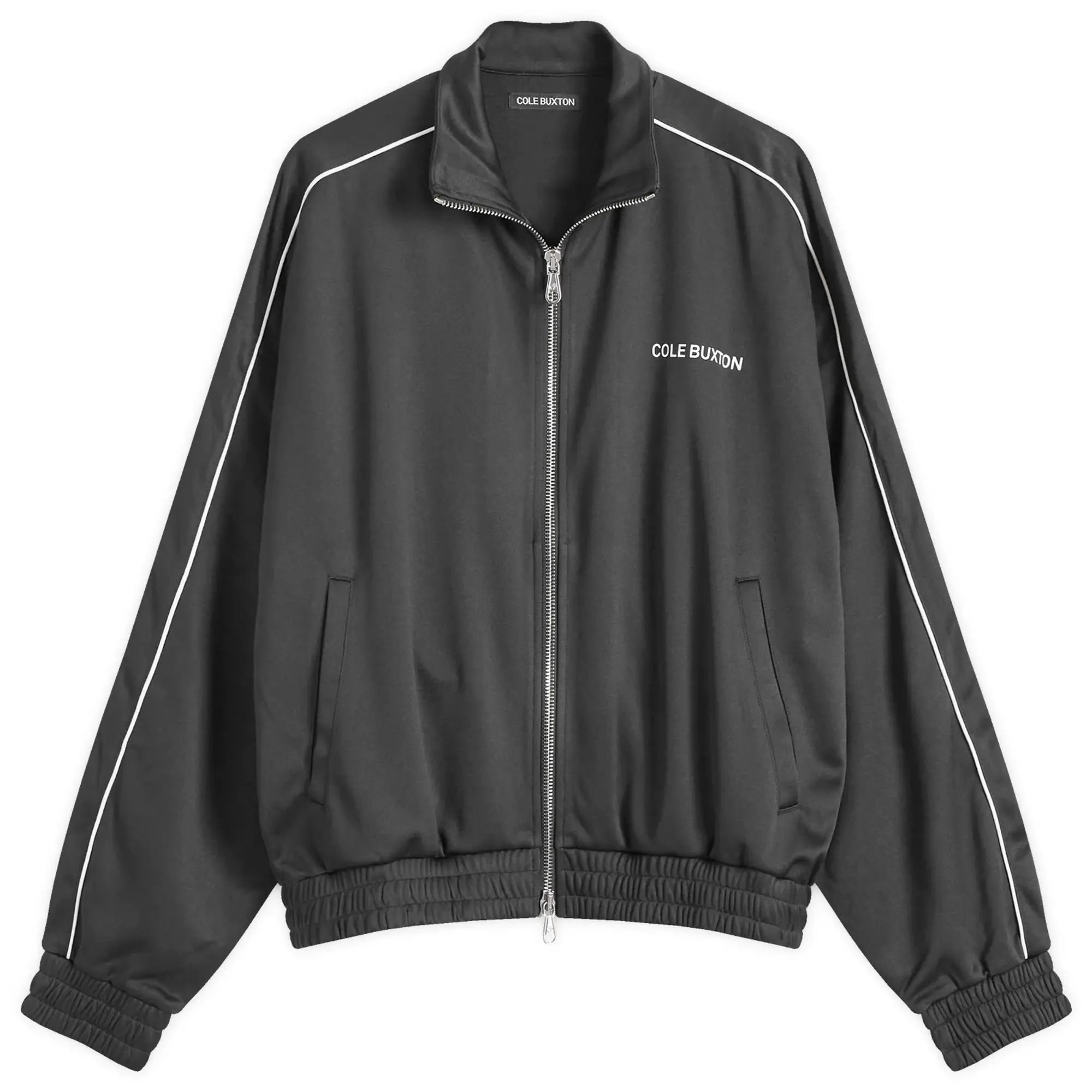 Cole Buxton Men's Piped Track Jacket Black