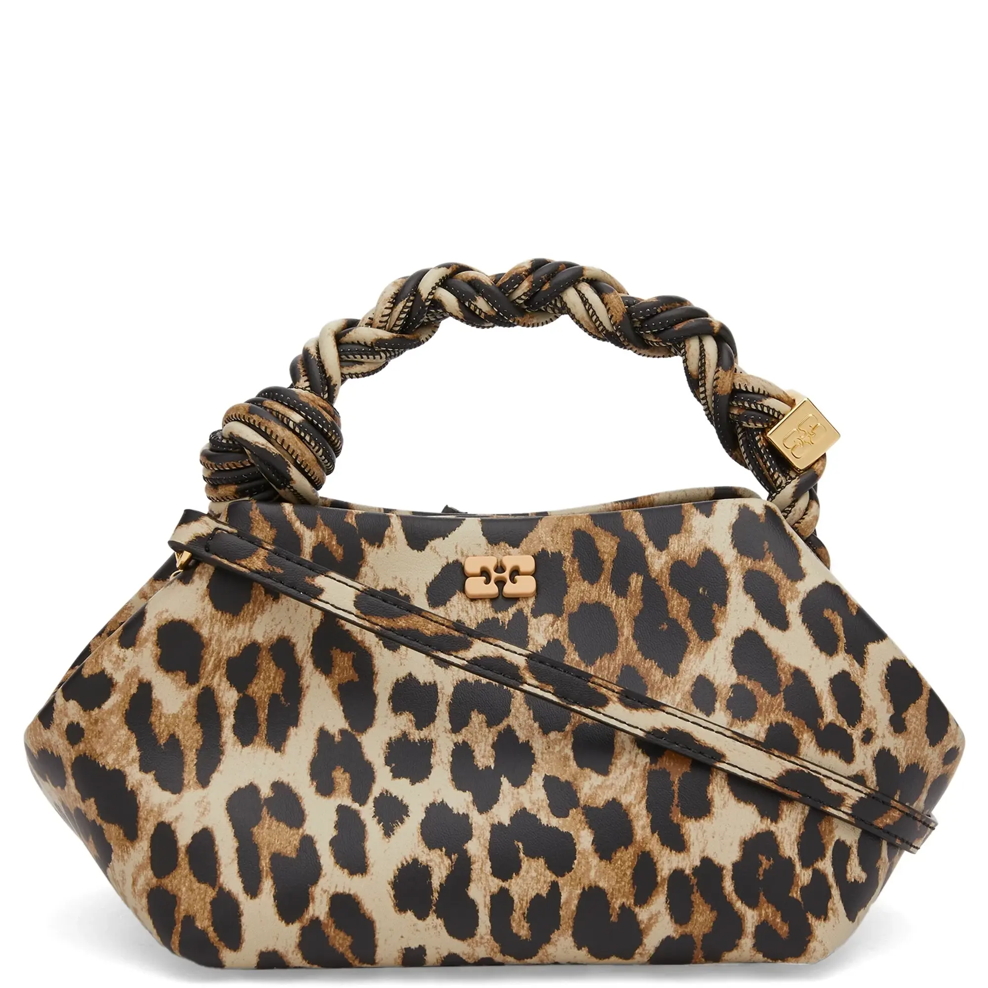 GANNI Women's Leopard Bou Bag Small