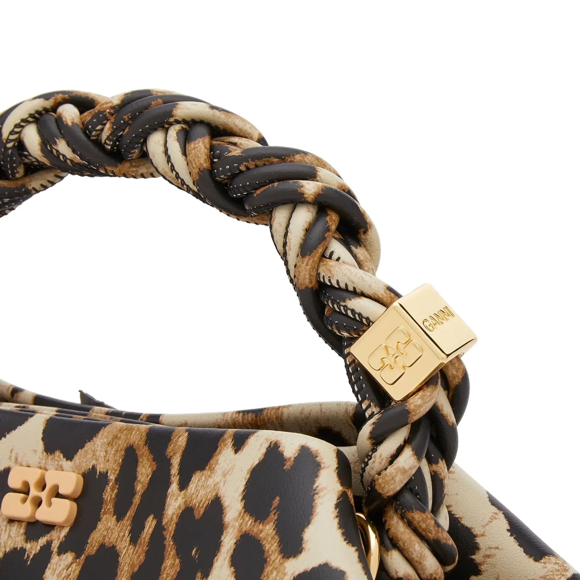GANNI Women's Leopard Bou Bag Small