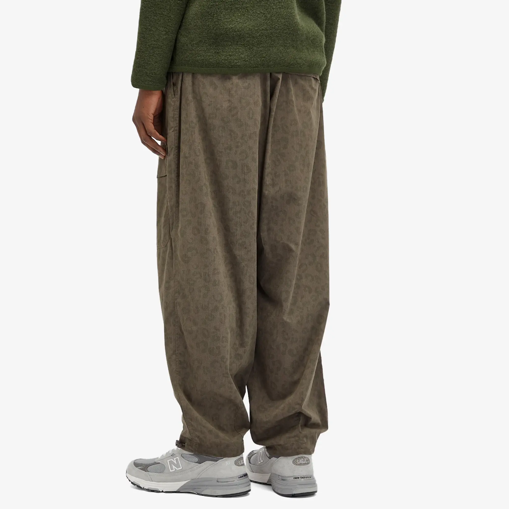 Universal Works Men's Leopard Poly Tech Pilot Trousers Sand
