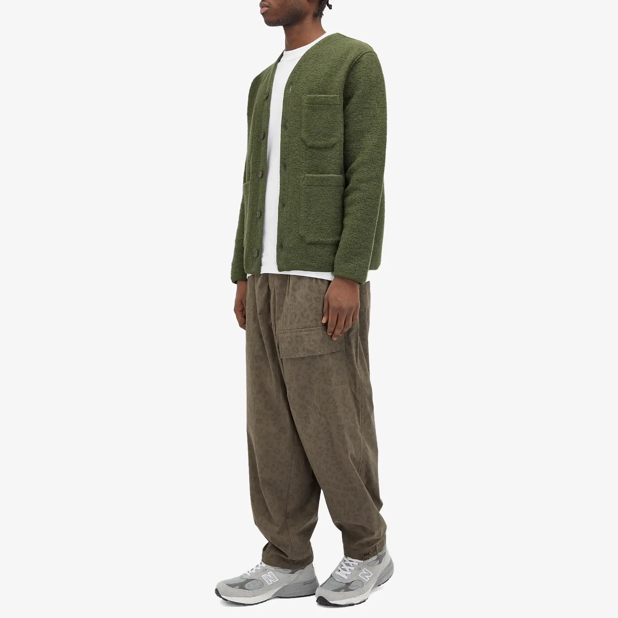 Universal Works Men's Leopard Poly Tech Pilot Trousers Sand