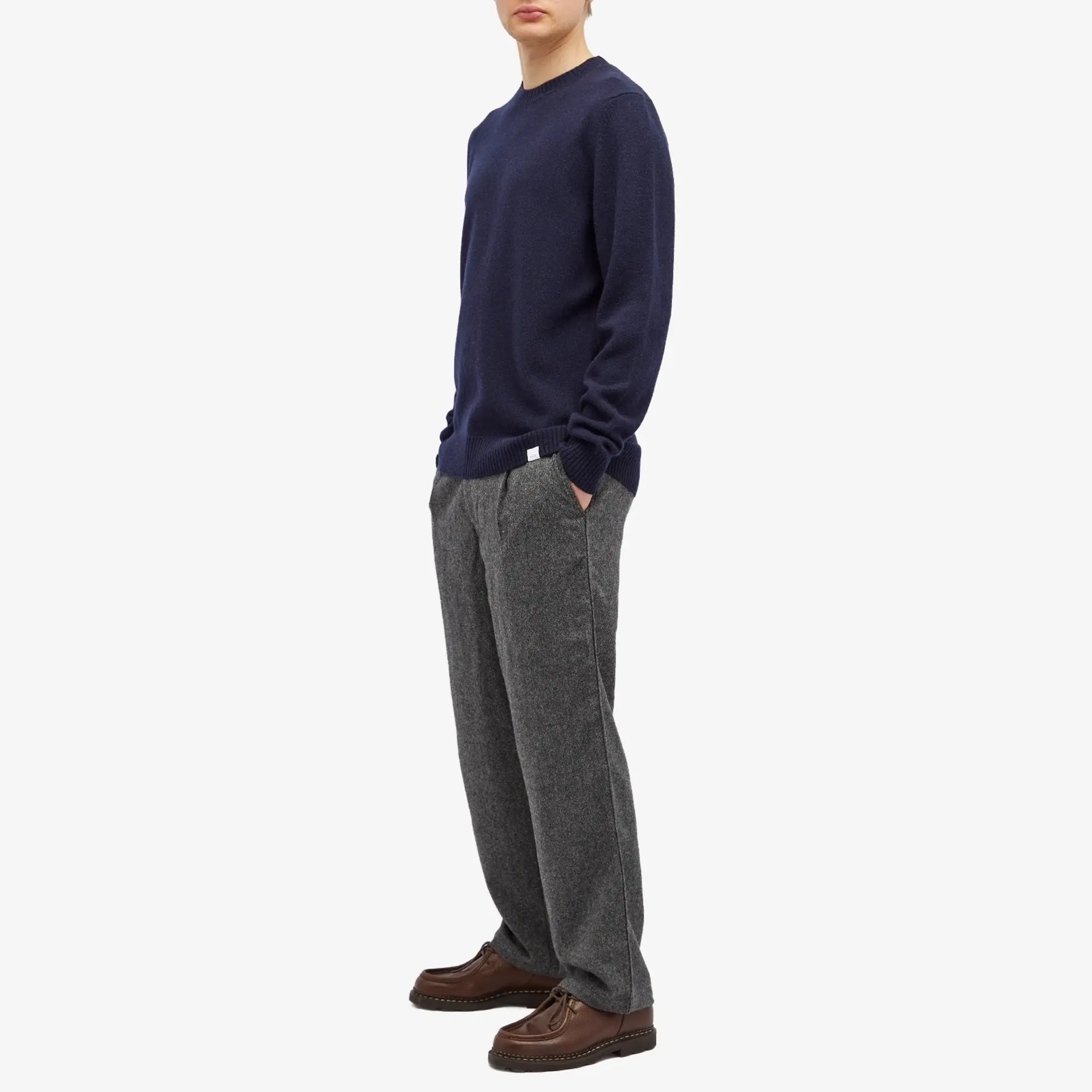 Norse Projects Standard Merino Lambswool Sweater Men Pullovers Blue
