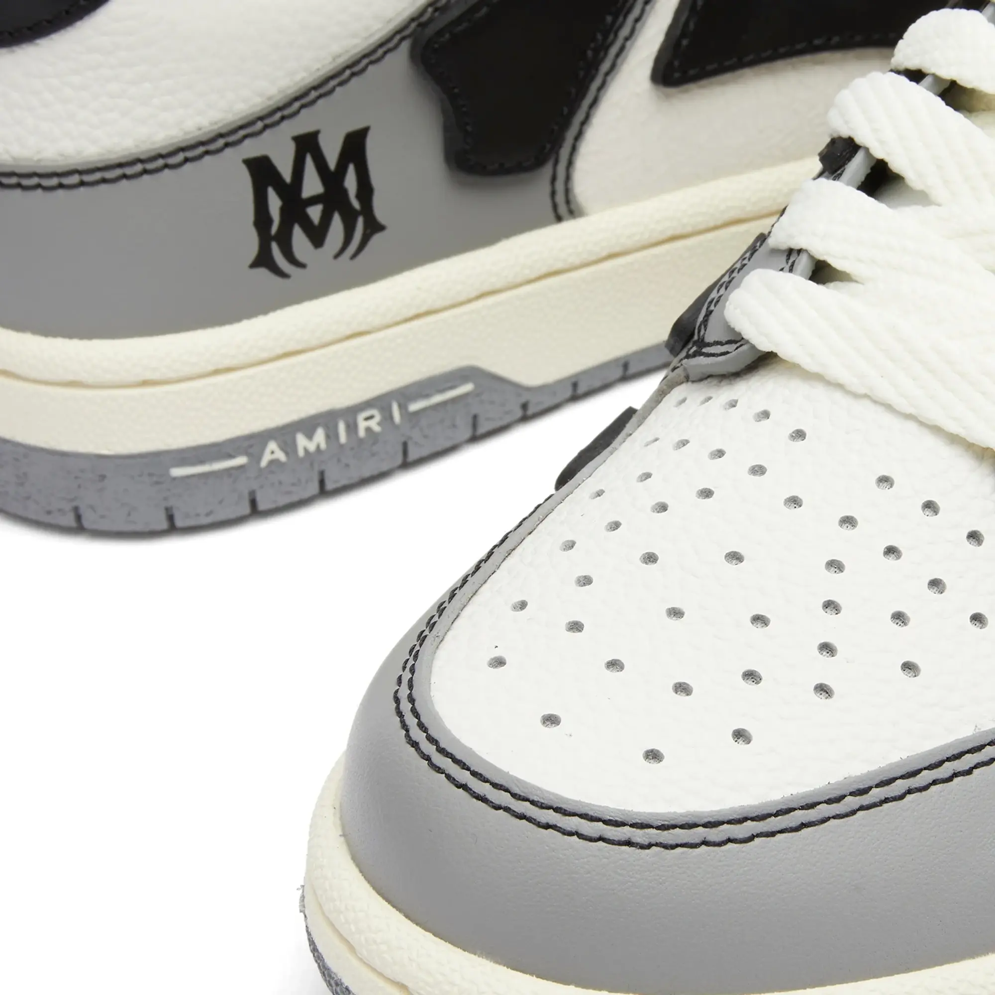 AMIRI Men's Varsity Skel Low Top Sneaker Black