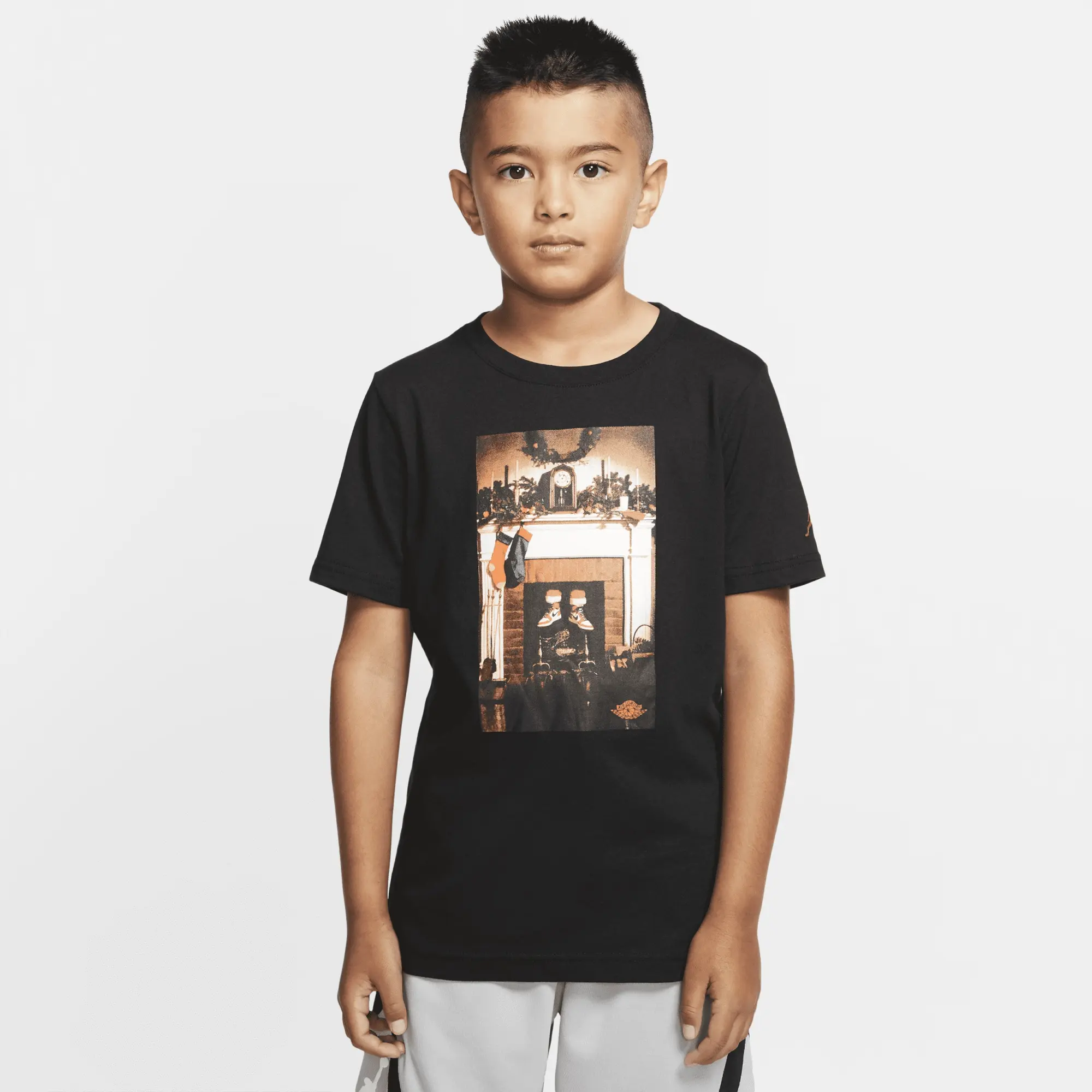 Nike Jordan Nike Air Jordan Older Kids' (Boys') Short-Sleeve T-Shirt - Black - Cotton